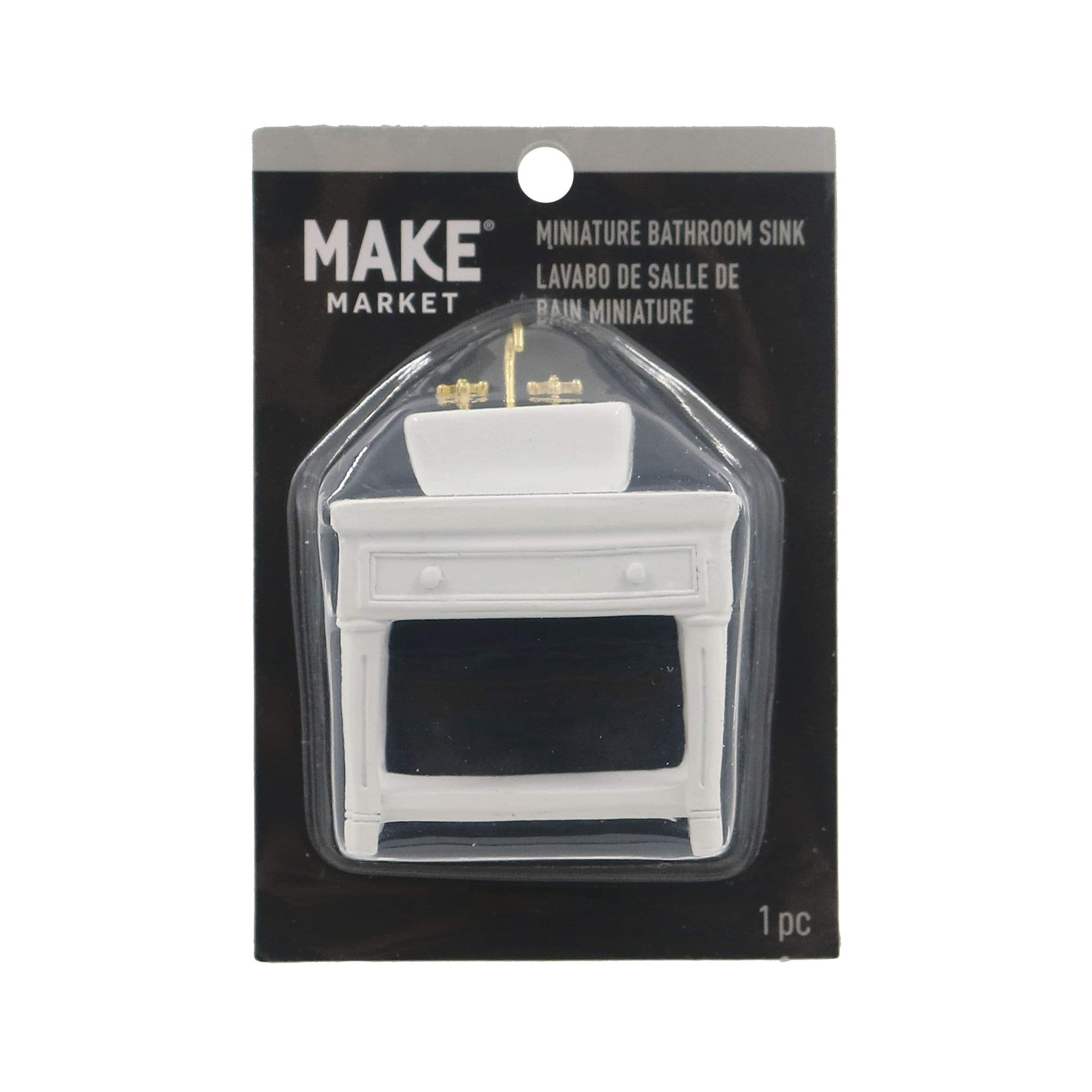 Miniature White Bathroom Sink by Make Market&#xAE;