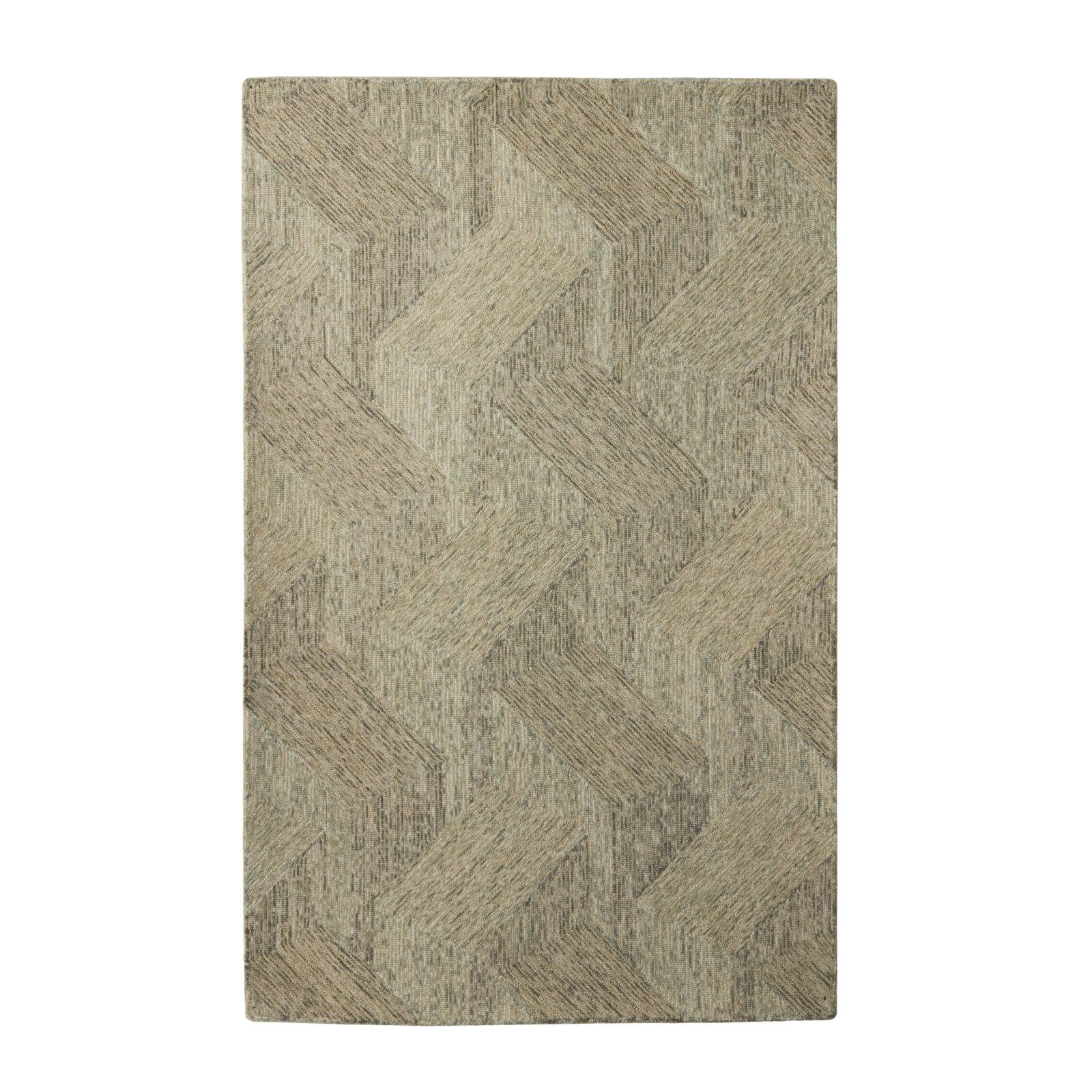 Gray Traditional Wool Area Rug