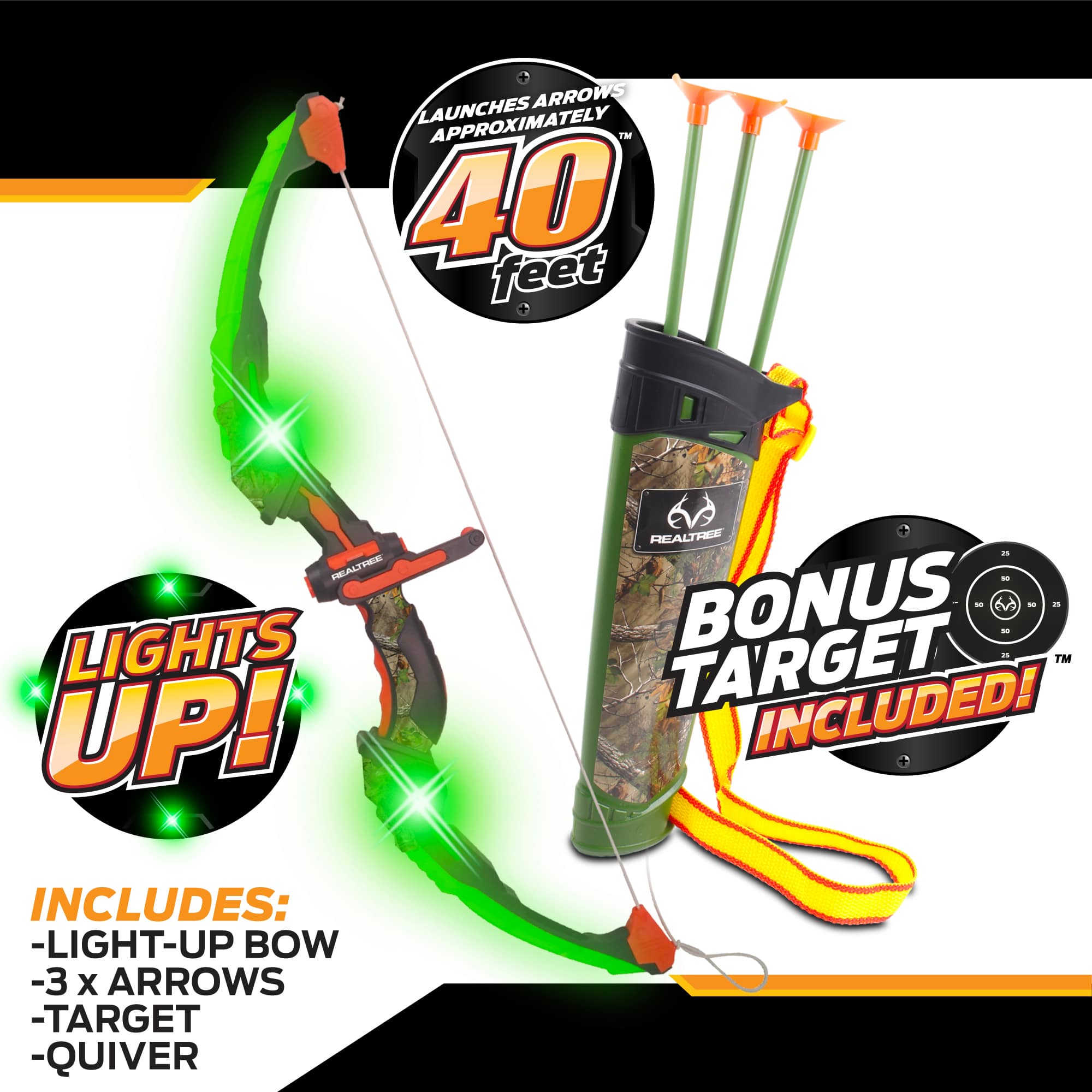 NKOK RealTree&#xAE; Green Light Up Archery Set