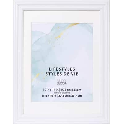 White Frame with Mat, lifestyles by Studio Decor | 8 x 108 x 10 | Michaels