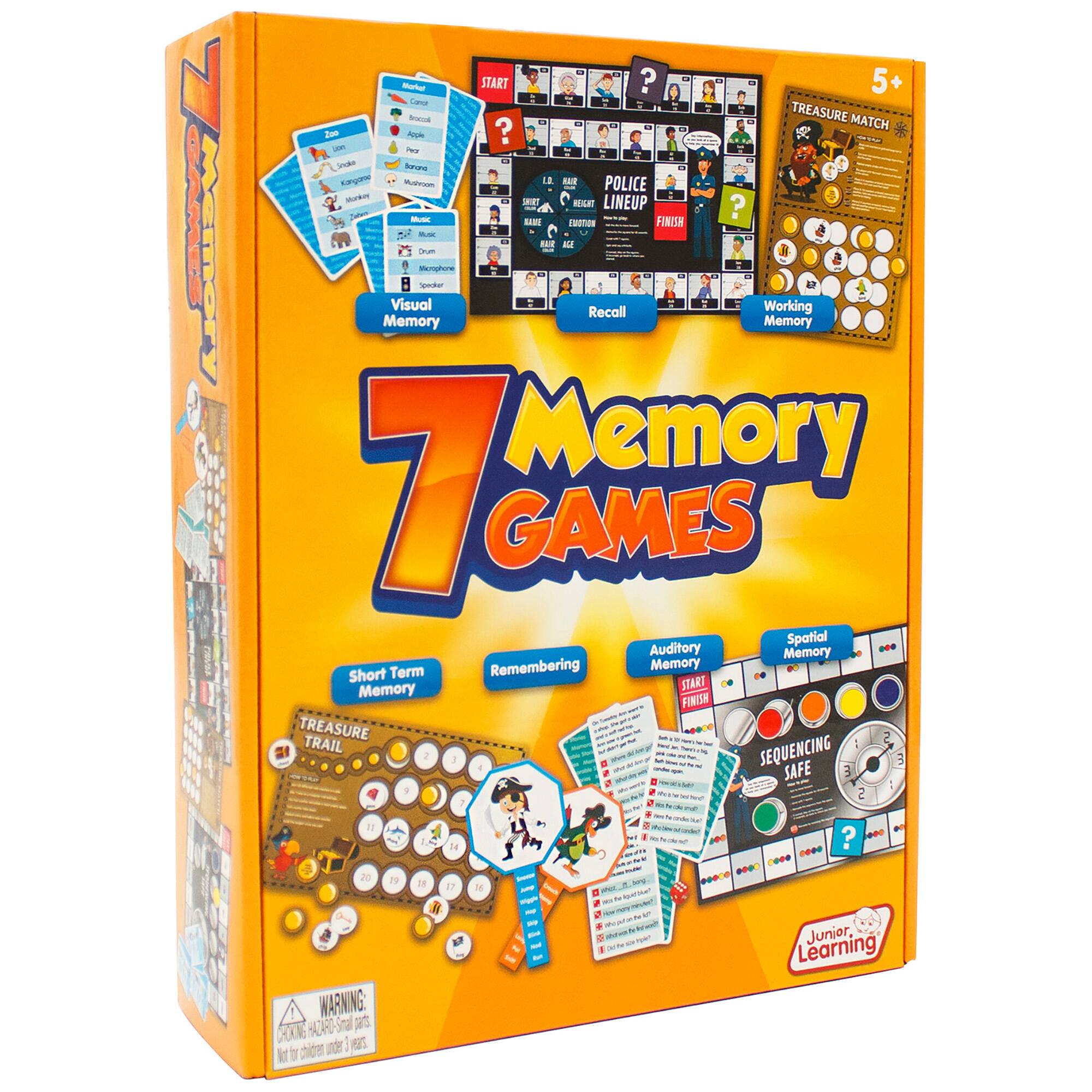 Junior Learning 7 Memory Games Set