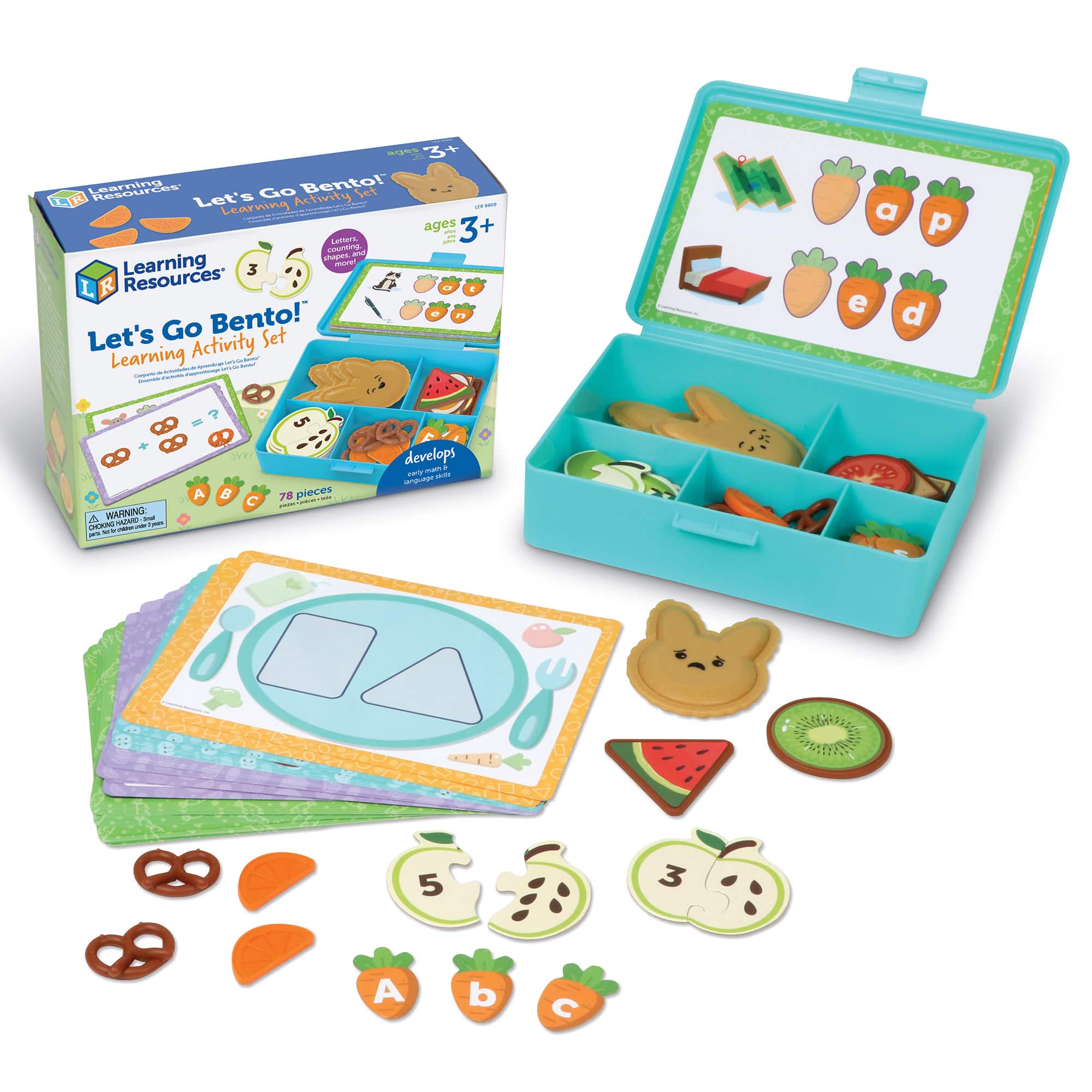 Learning Resources Let&#x27;s Go Bento! Learning Activity Set