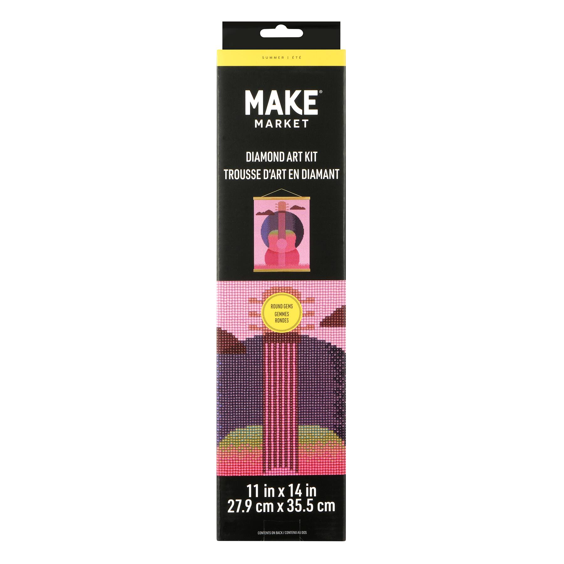 Pink Guitar Diamond Art Kit by Make Market&#xAE;