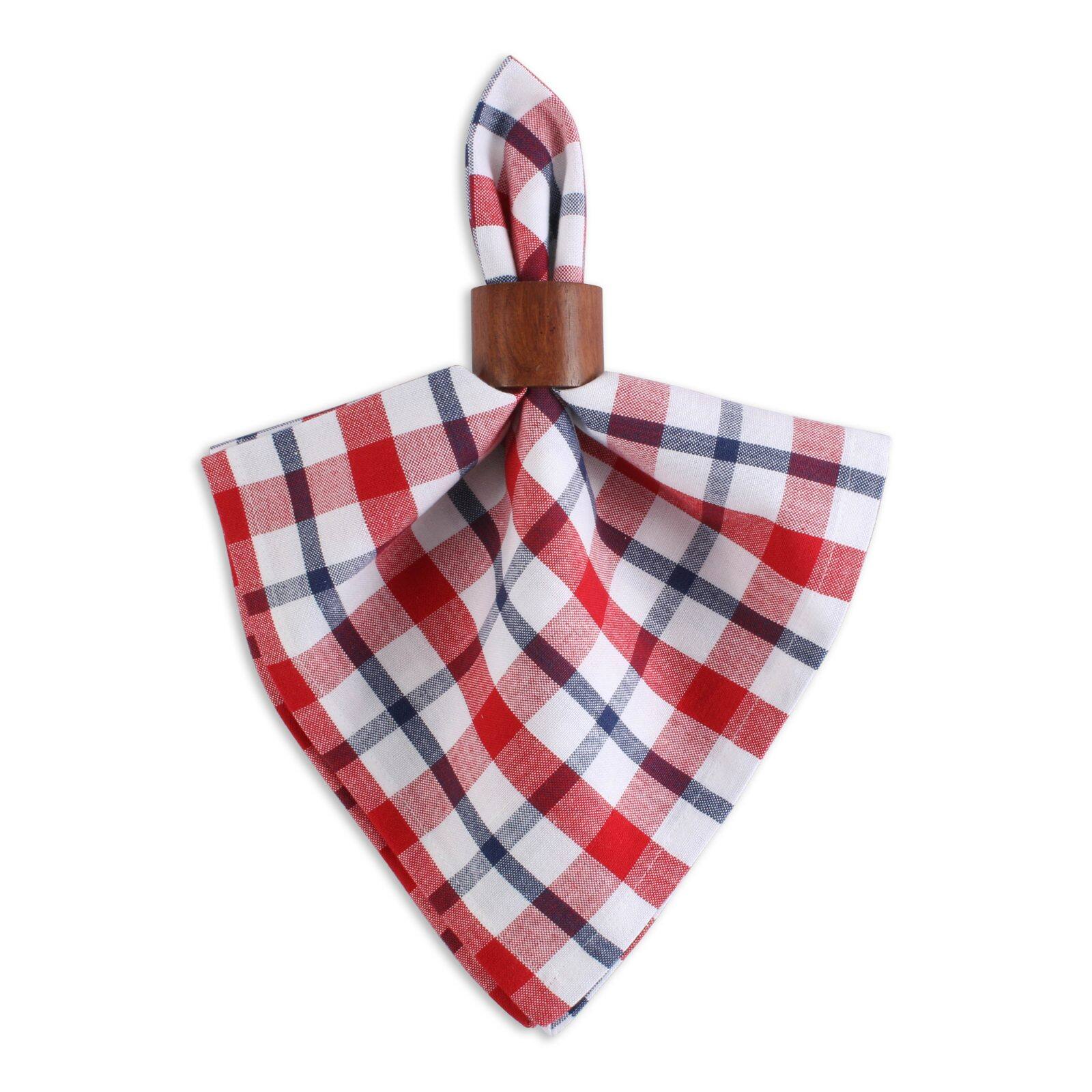 DII&#xAE; American Plaid Cloth Dinner Napkins, 6ct.