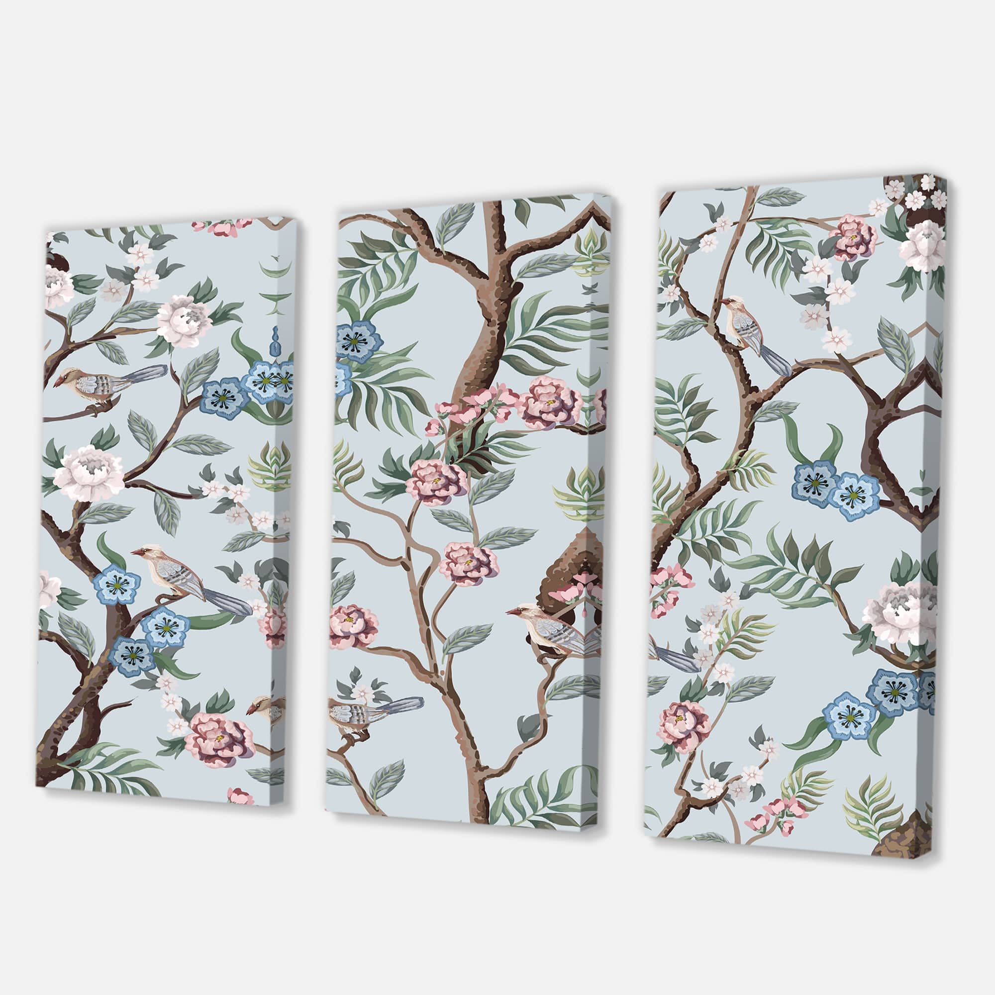 Designart - Chinoiserie With Birds and Peonies X