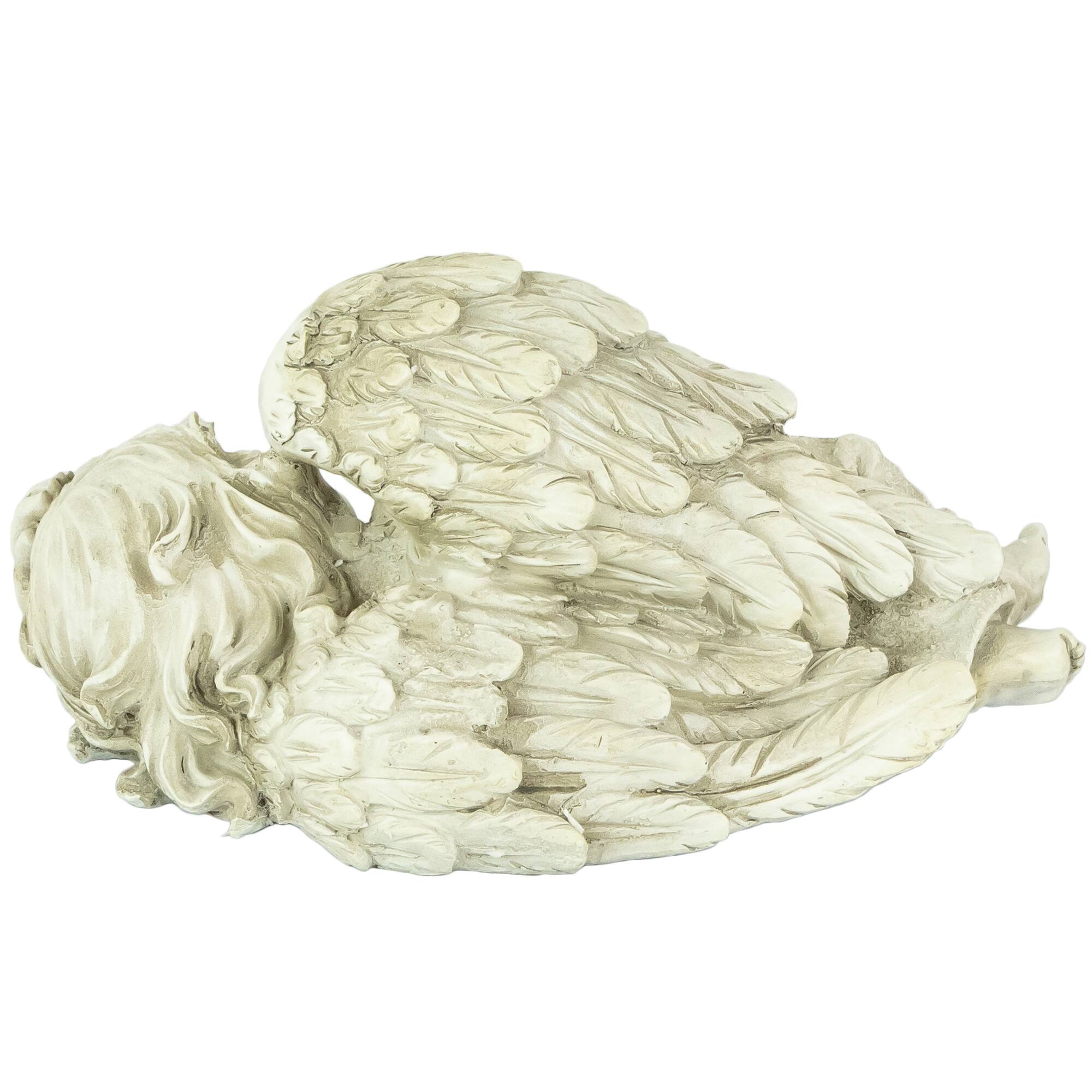 9.75&#x22; Heavenly Sleeping Cherub Angel Outdoor Garden Statue