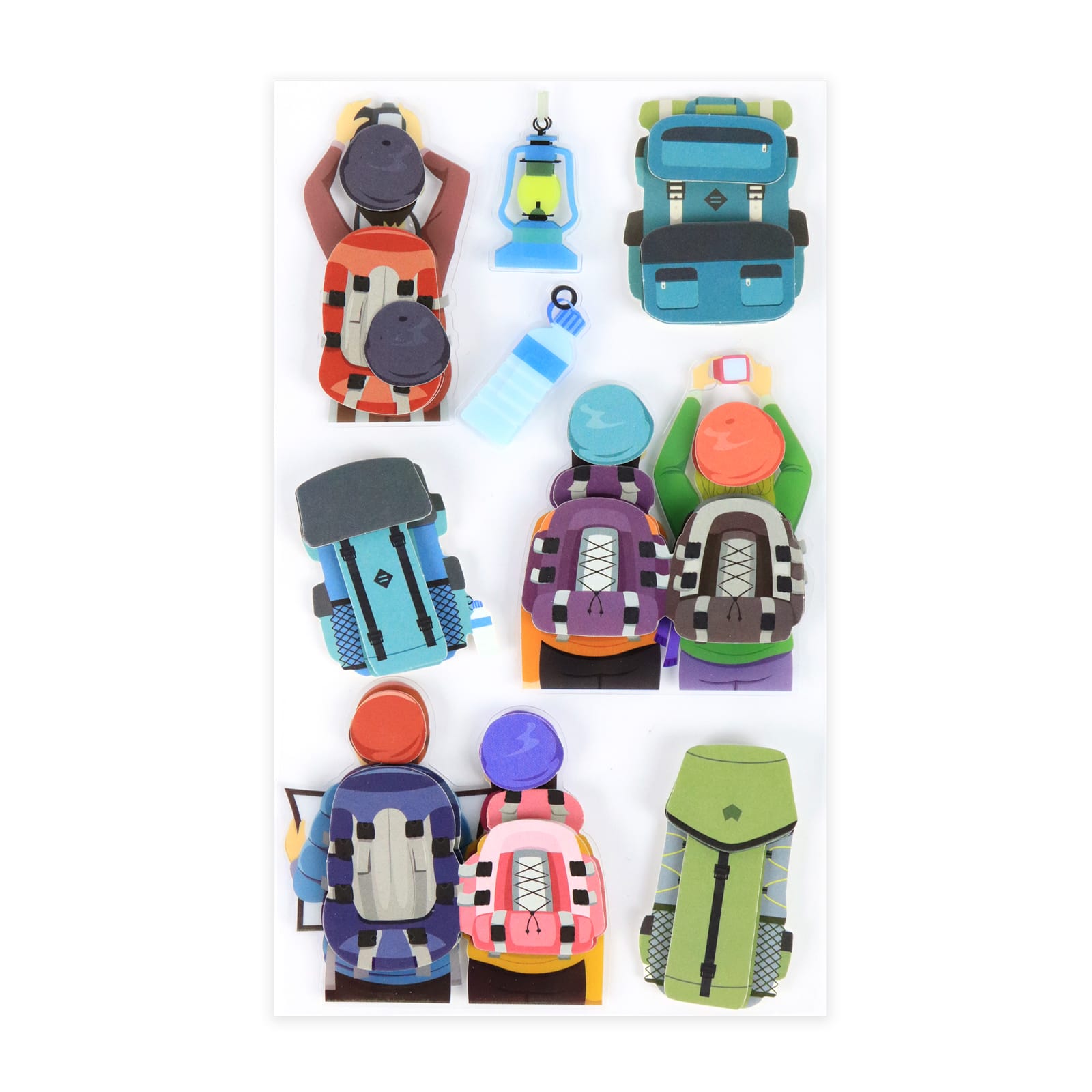 Hiking Scrapbook Stickers