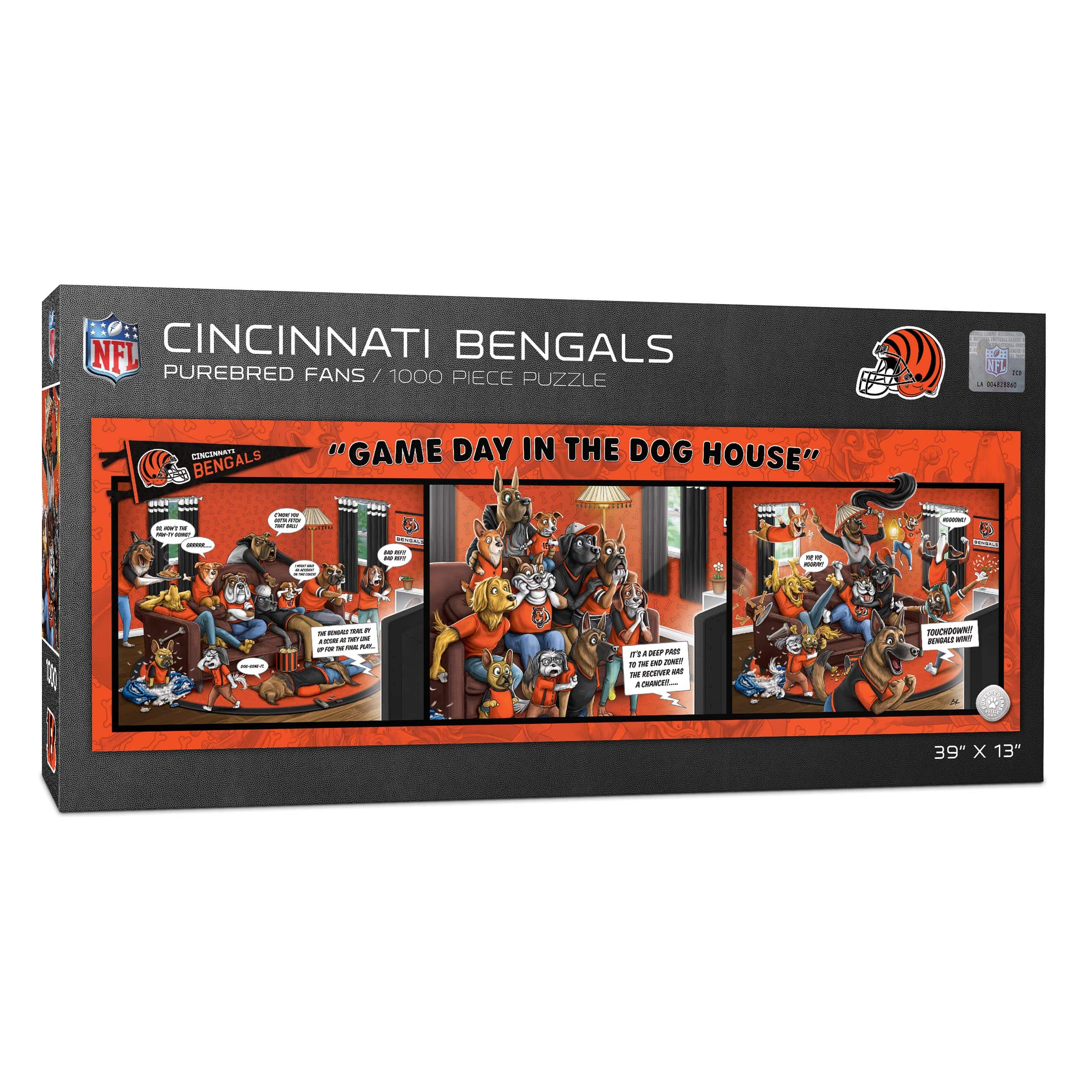 YouTheFan 500-Piece Cincinnati Bengals Retro Series Puzzle