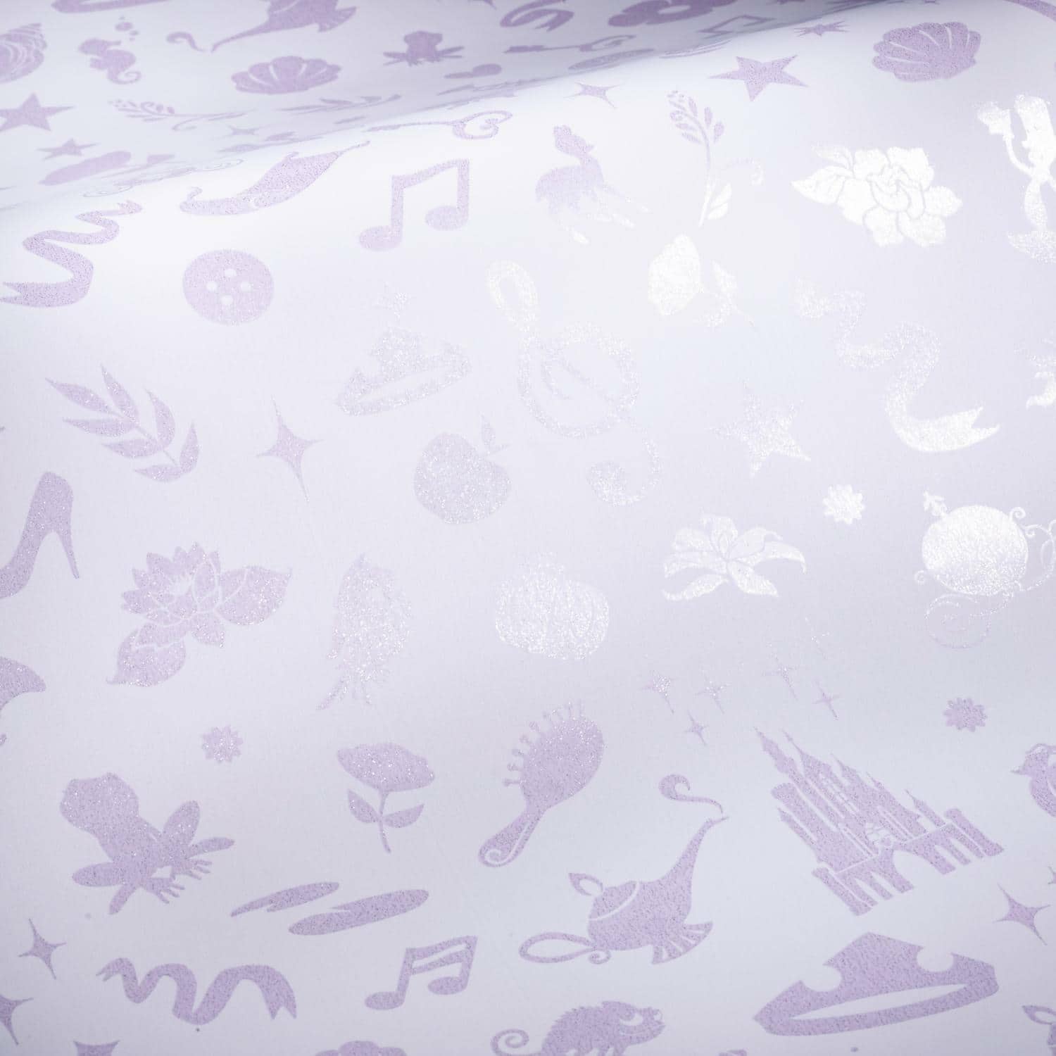 RoomMates Disney&#xAE; Princess Icons with Glitter Peel &#x26; Stick Wallpaper