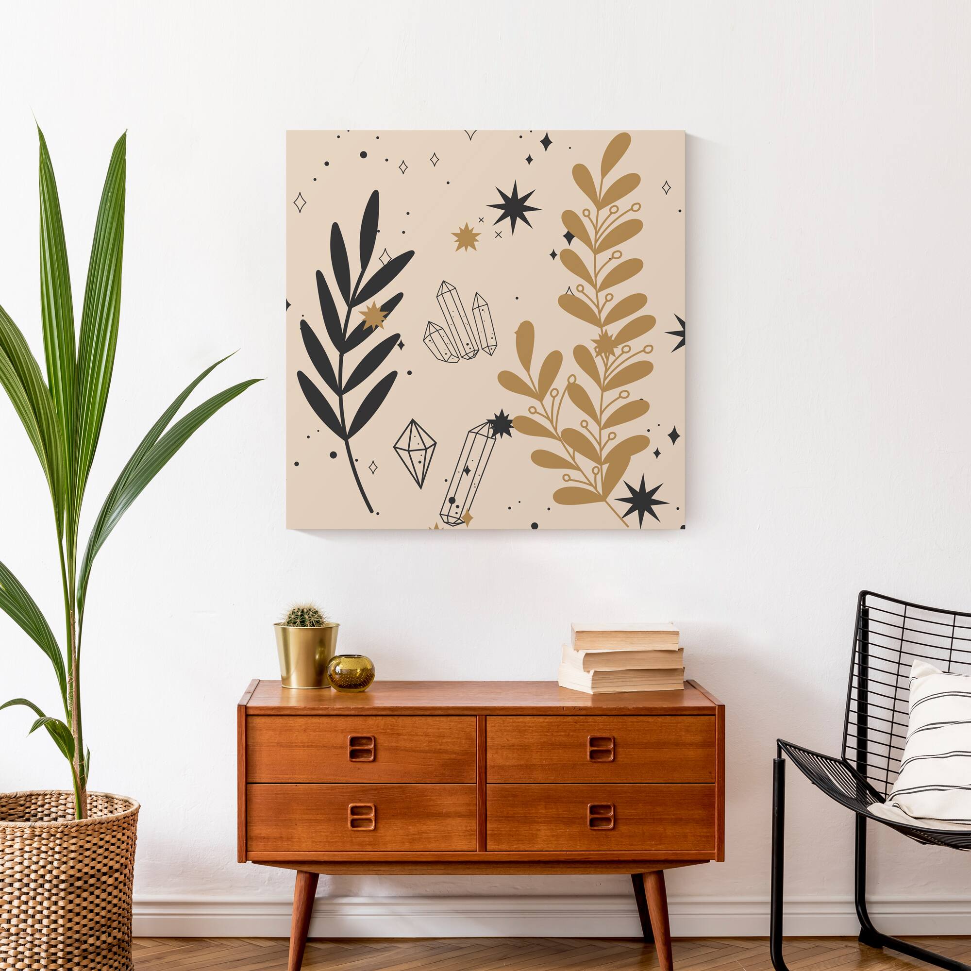 Leaf Crystals 7 24" x 24" Canvas Wall Art