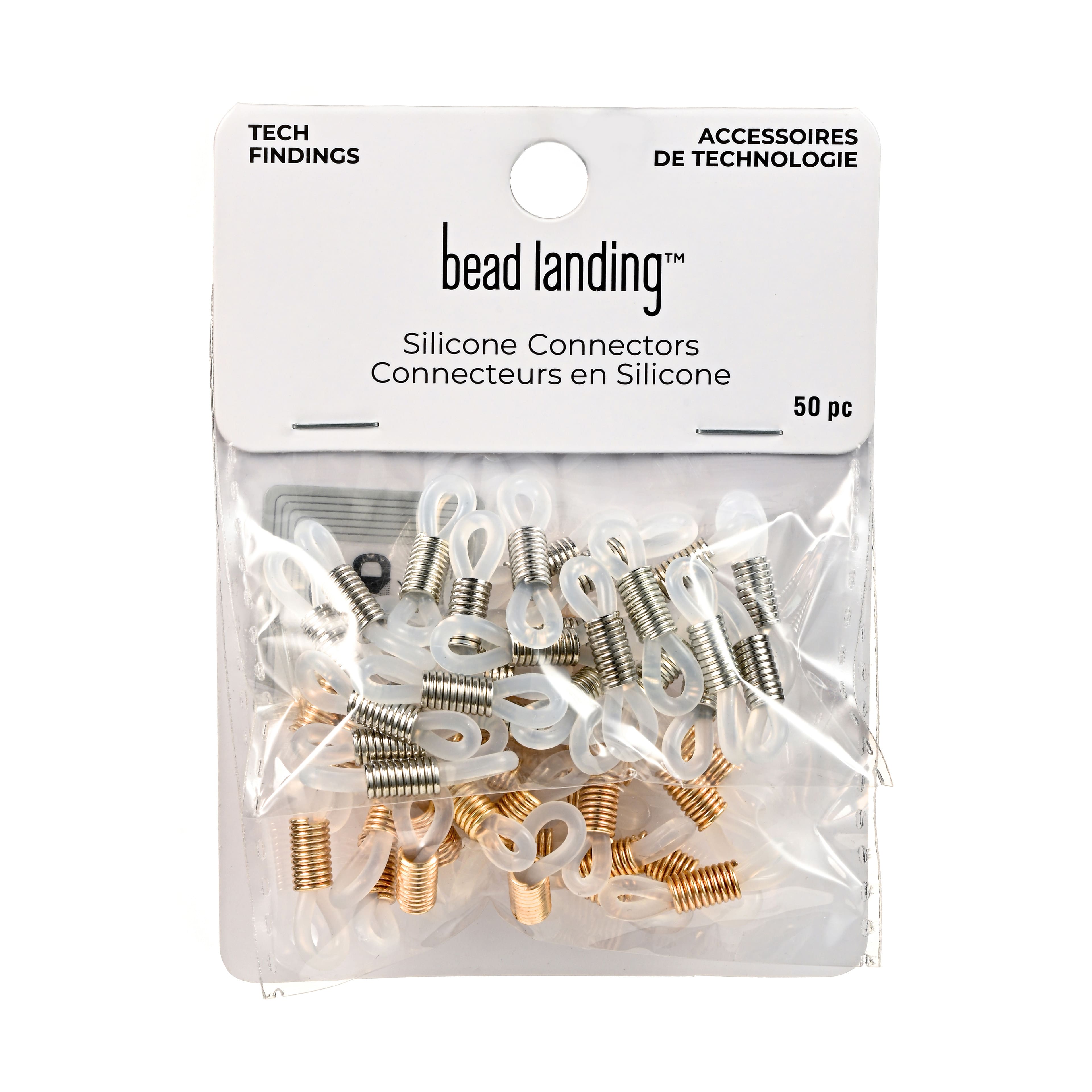 Rhodium & Gold Silicone Connector Mix by Bead Landing™