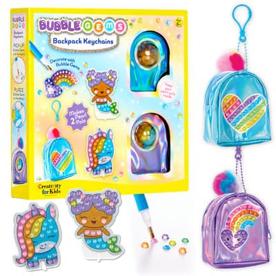 BUBBLE GEMS BCKPCK KEYCHNS MK2