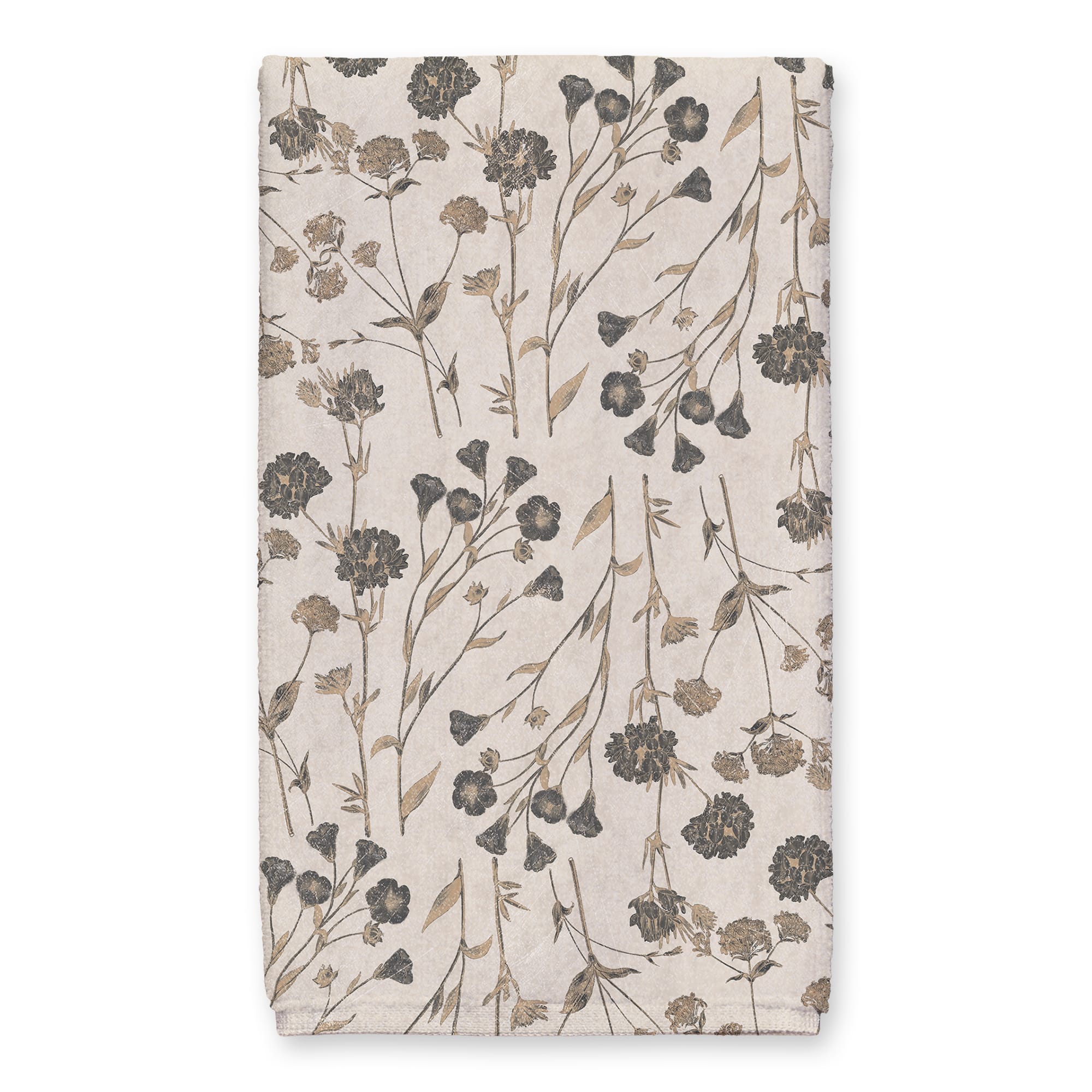 Botanicals Charcoal II Tans 16" x 25" Towel Set