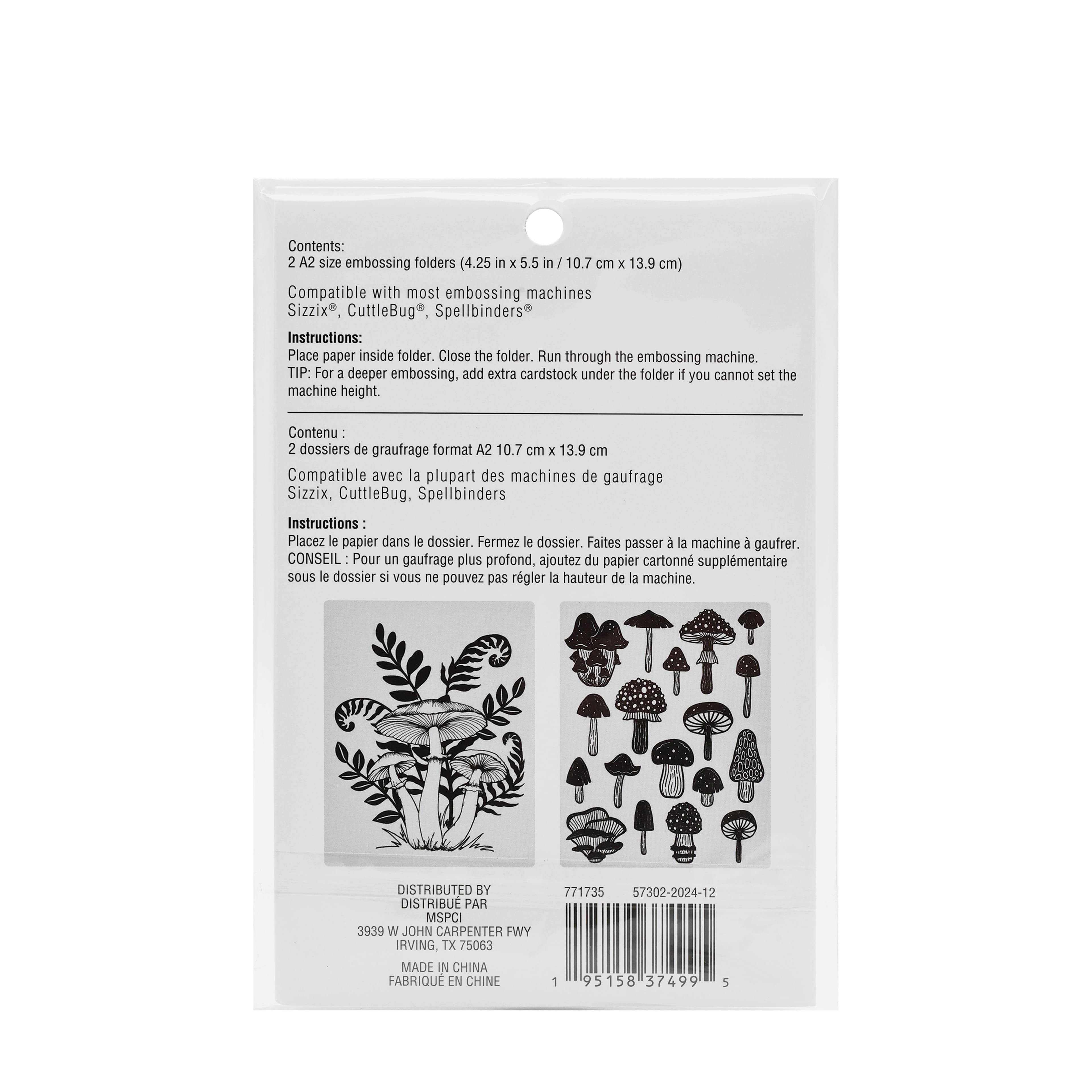 Mushroom Embossing Folders Set by Recollections&#x2122;