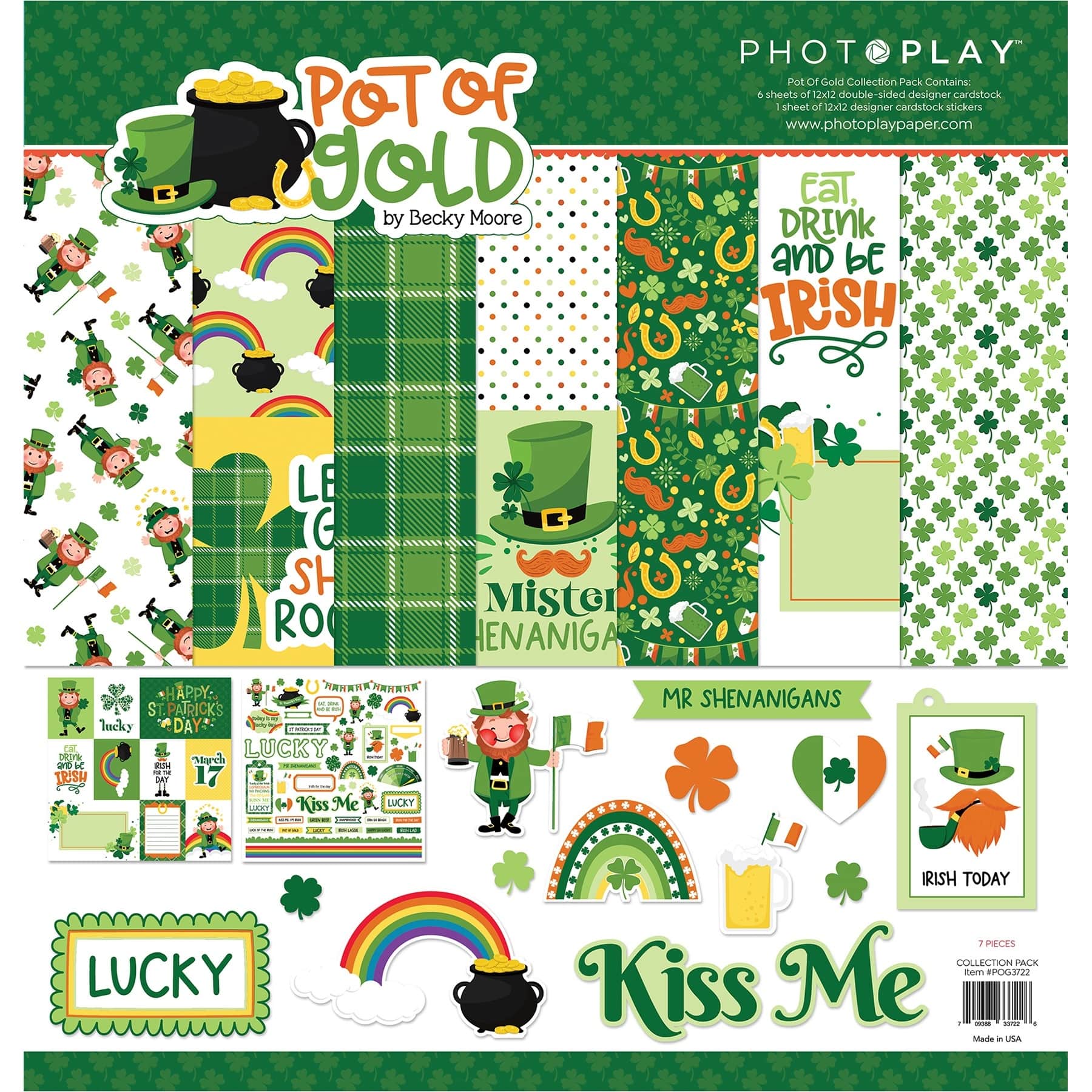 Photoplay Paper Pot Of Gold Collection Pack, 12&#x22; x 12&#x22;