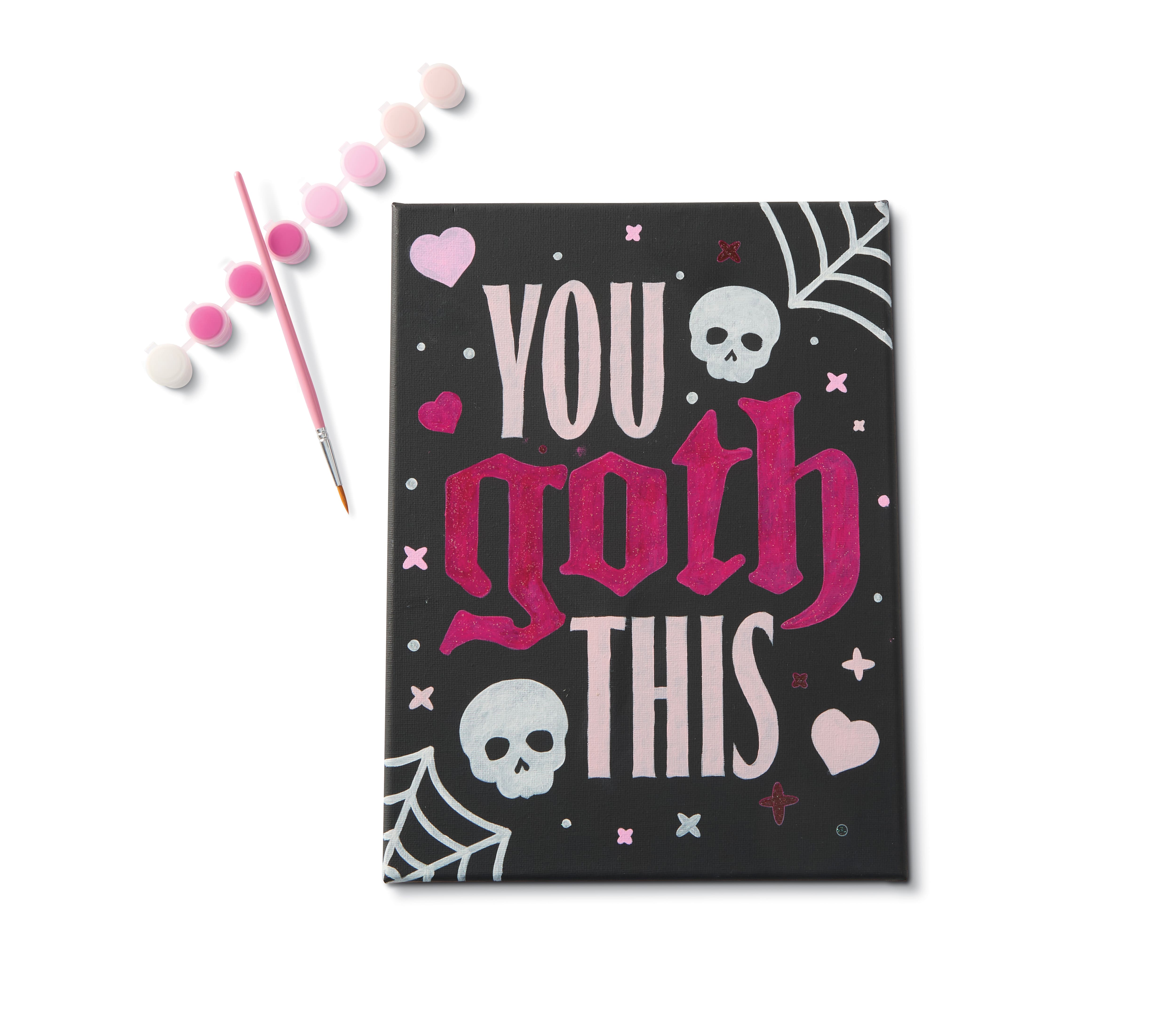 You Goth This Black Canvas Painting Kit by Creatology™