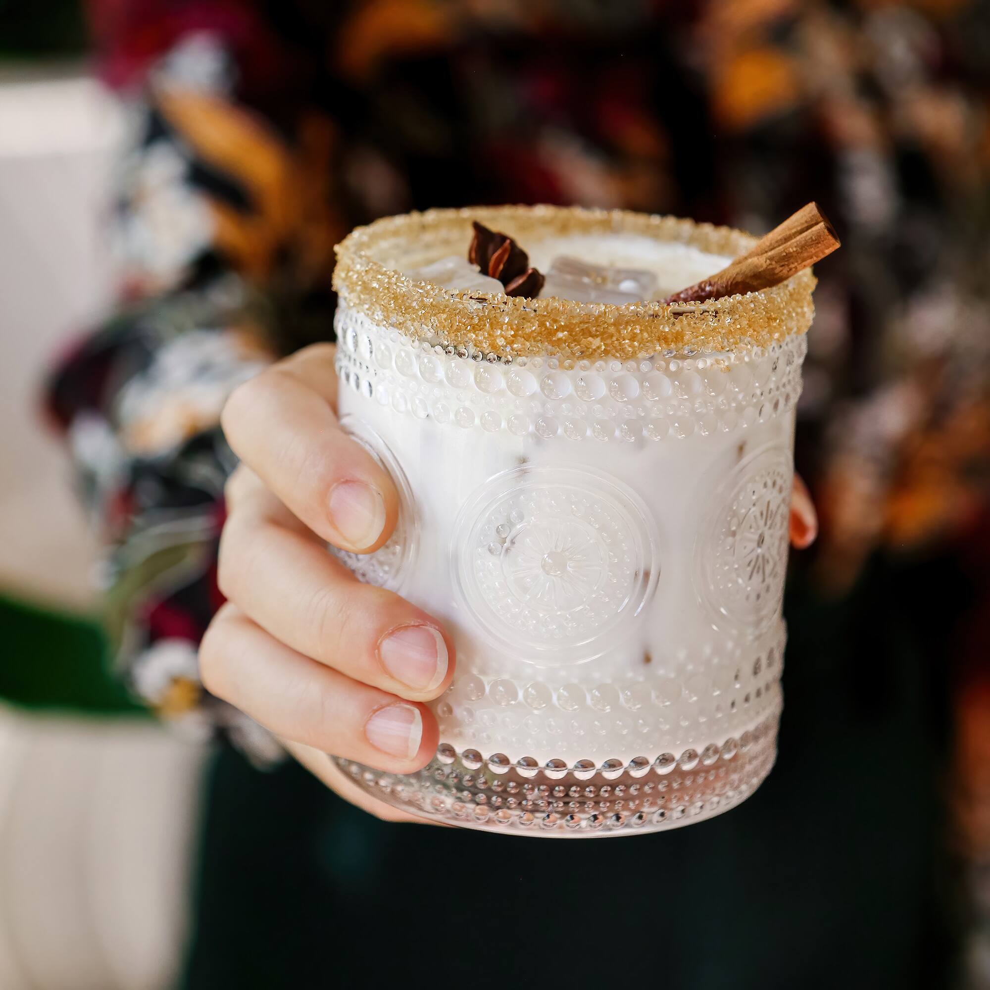 Kate Aspen® 10oz. Hobnail Beaded Floral Clear Drinking Glasses, 6ct.