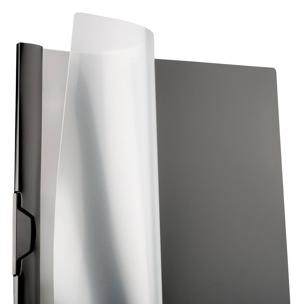 JAM Paper 9" x 12" Plastic Report Cover with Slide Lock Clip