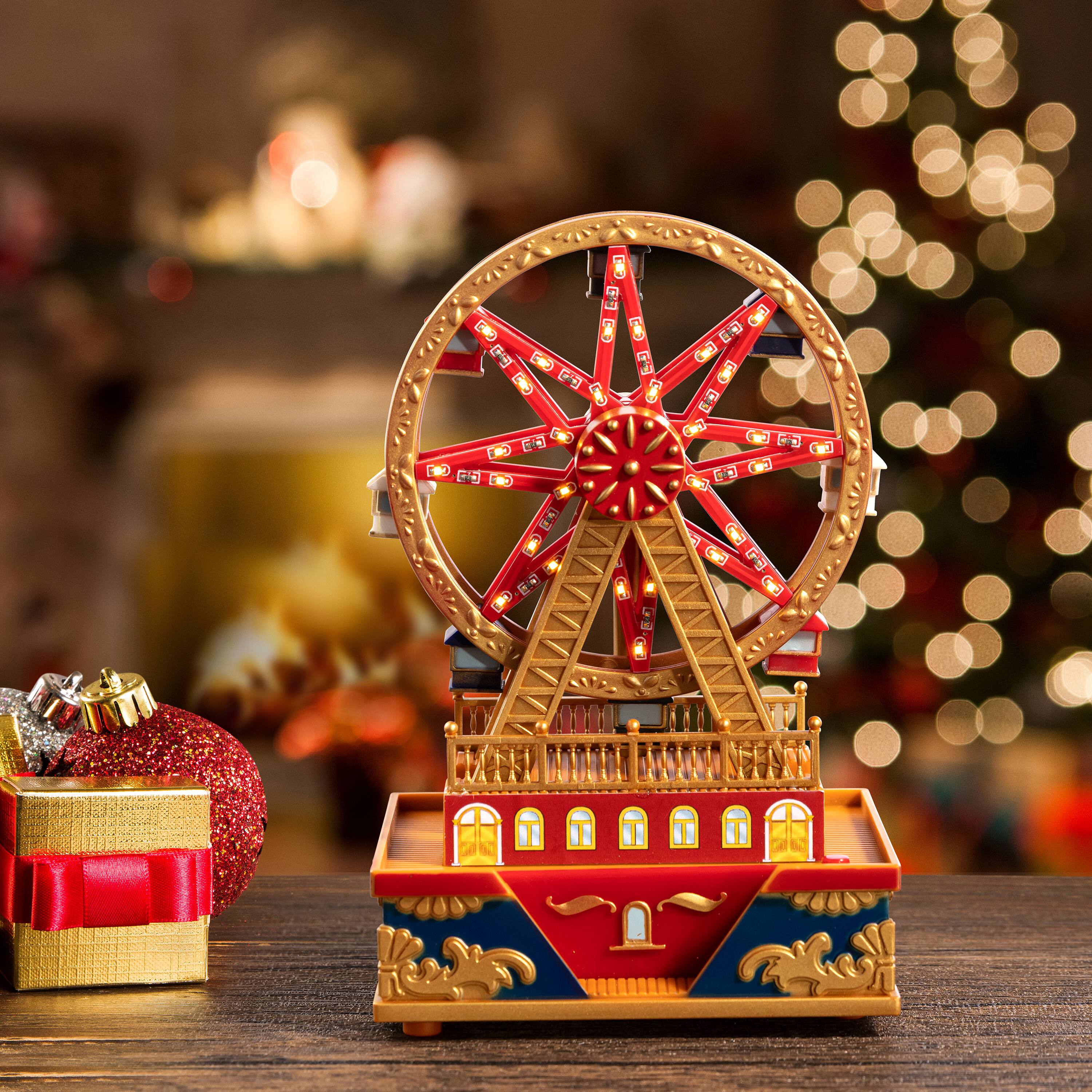 5.75&#x22; Animated &#x26; Musical Ferris Wheel