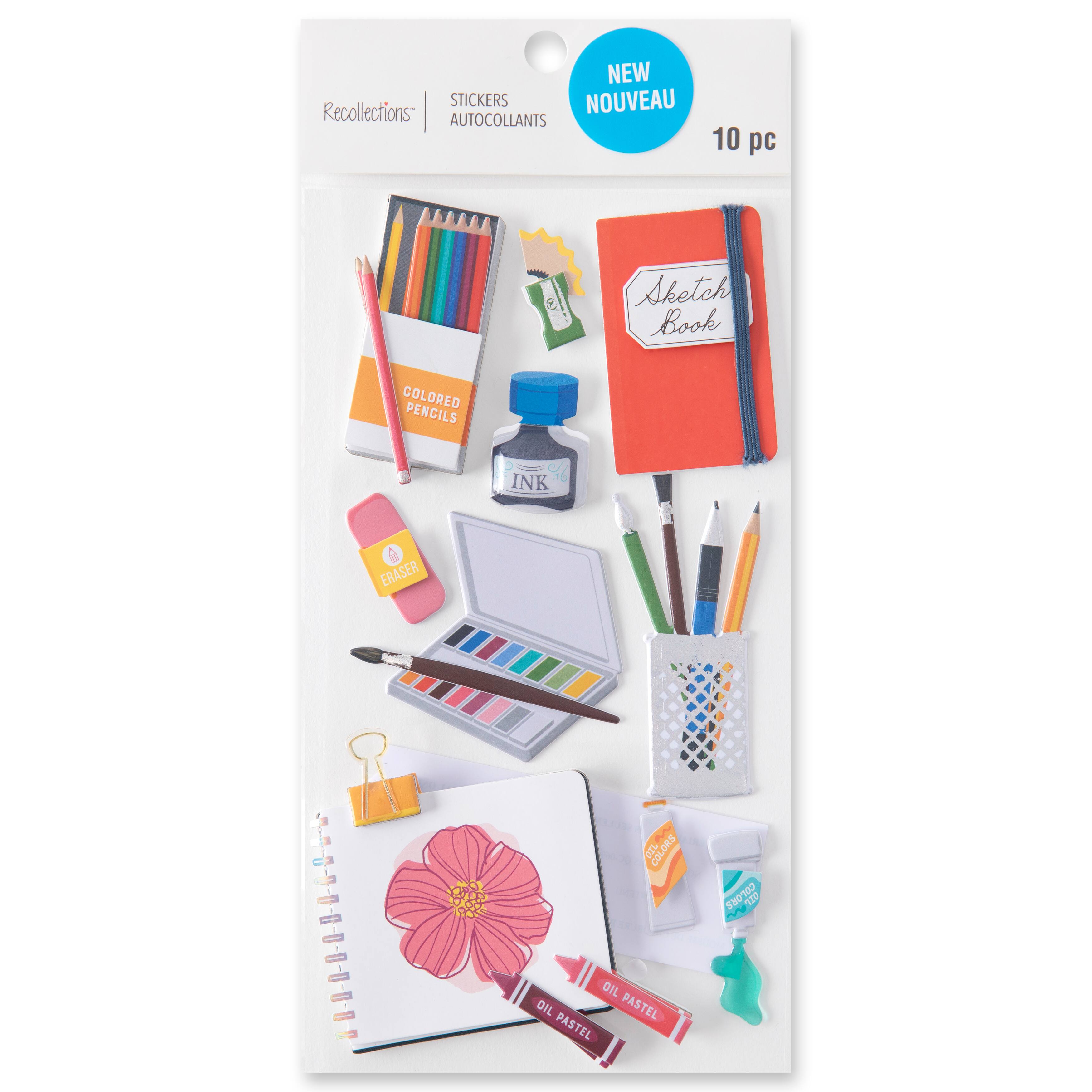 12 Pack: Drawing Dimensional Stickers by Recollections™