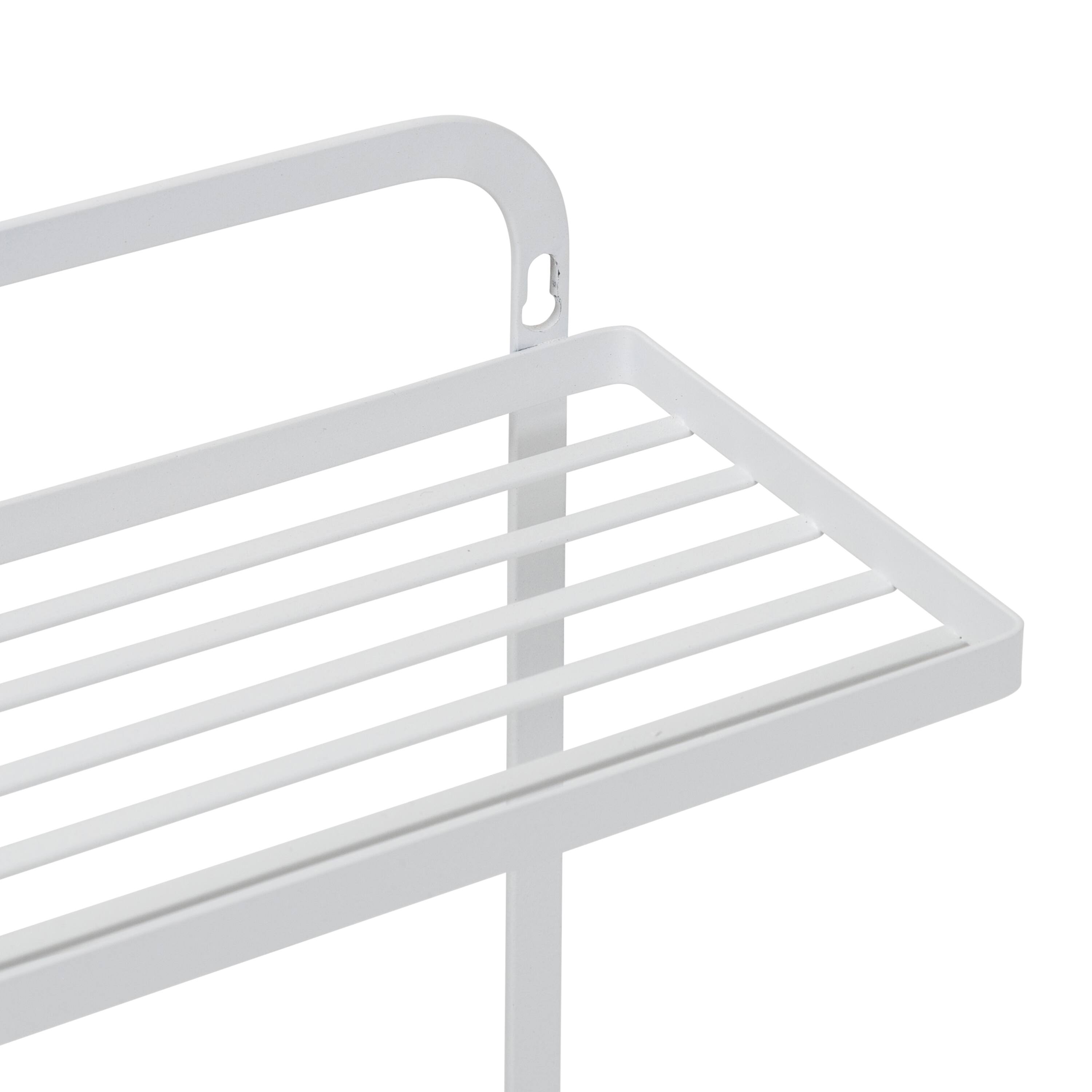 Honey Can Do White Spice Rack & Paper Towel Holder