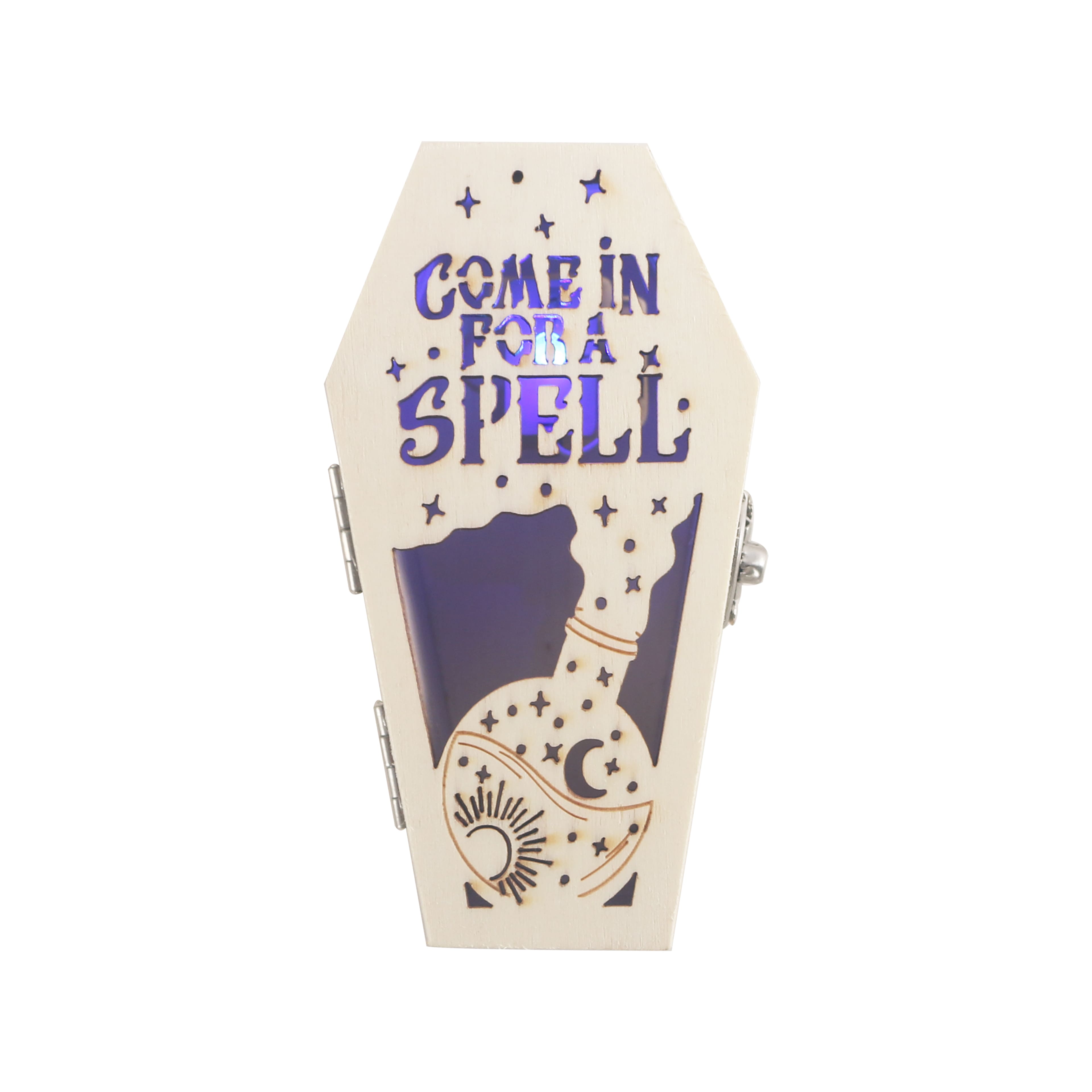 Mini Spell Coffin DIY LED Wood D&#xE9;cor by Make Market&#xAE;