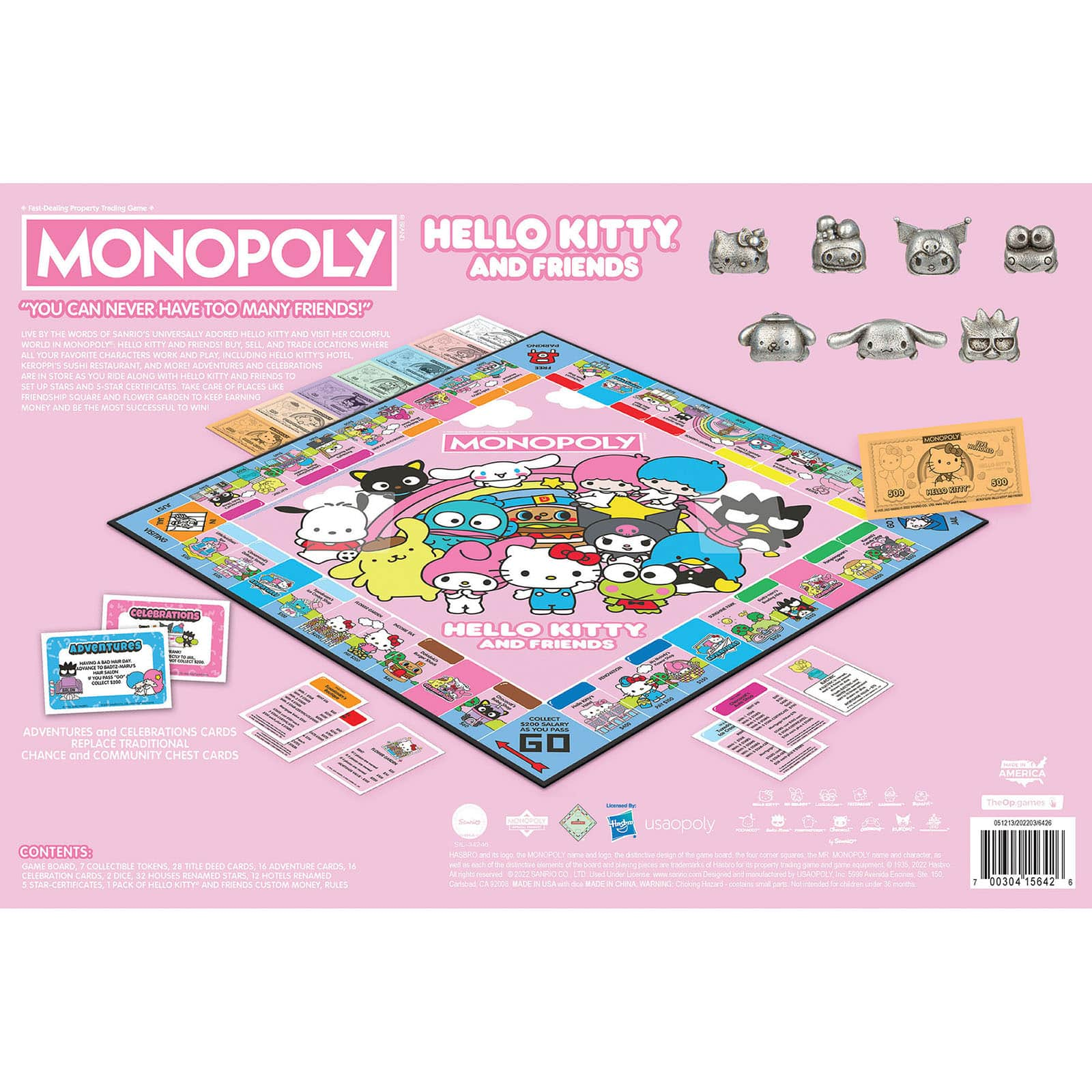 USAopoly MONOPOLY&#xAE;: Hello Kitty&#xAE;and Friends