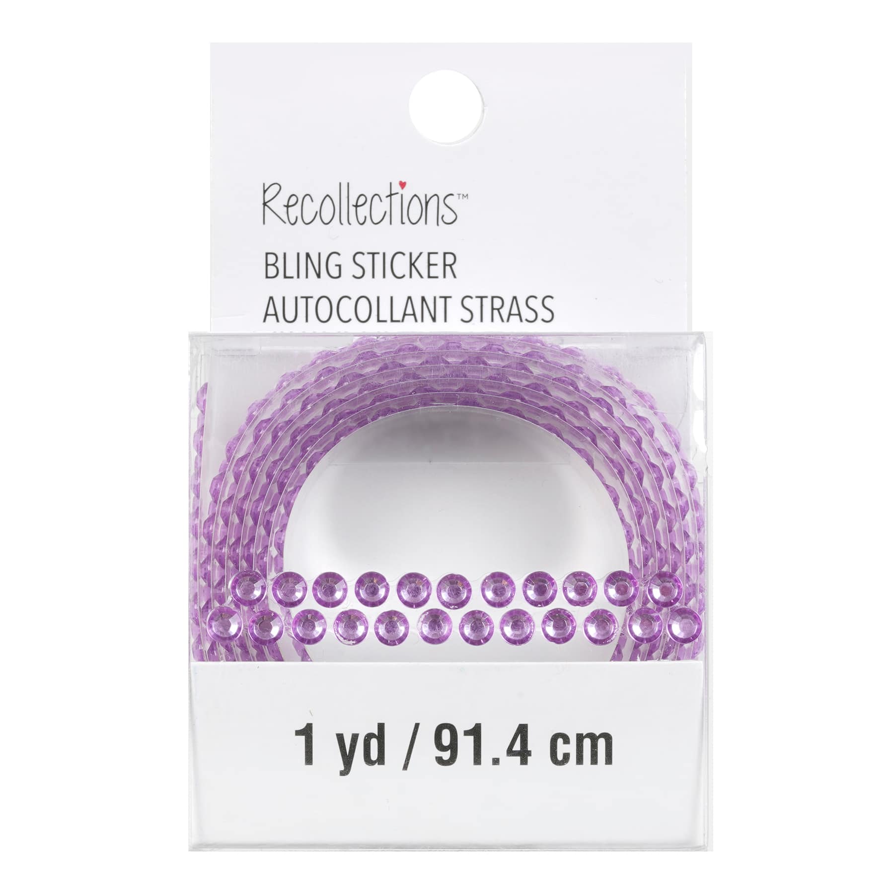 12 Pack: Double Row Rhinestones Stickers by Recollections™ Bling on a Roll™