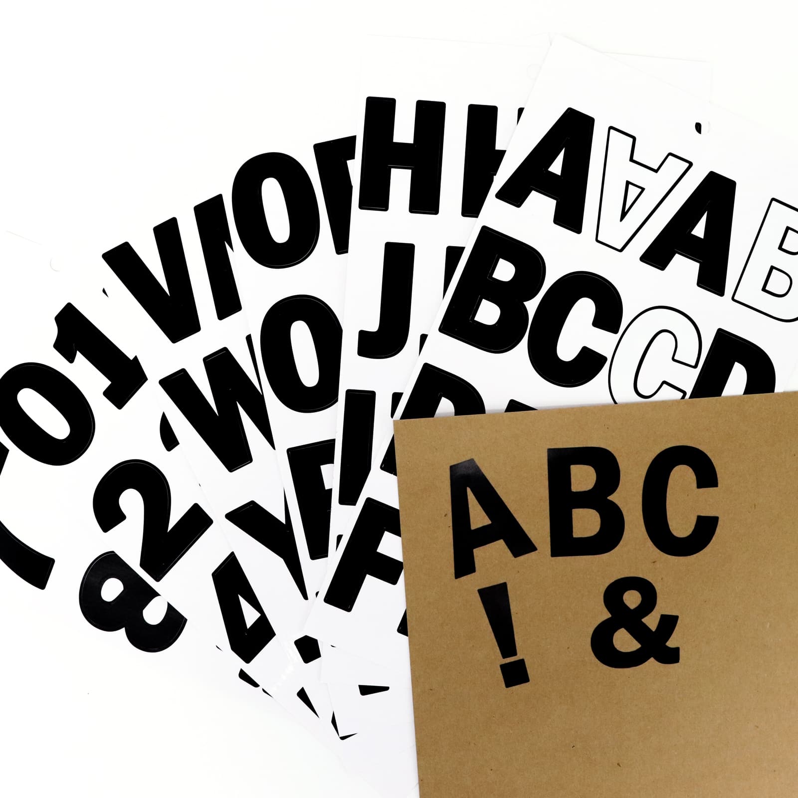 Black Vinyl Alphabet Sticker Sheets by Recollections&#x2122;