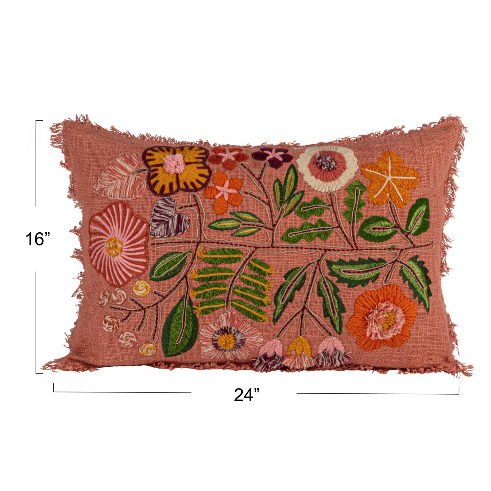 Hello Honey&#xAE; 24&#x22; x 16&#x22; Floral Whisper Lumbar Pillow