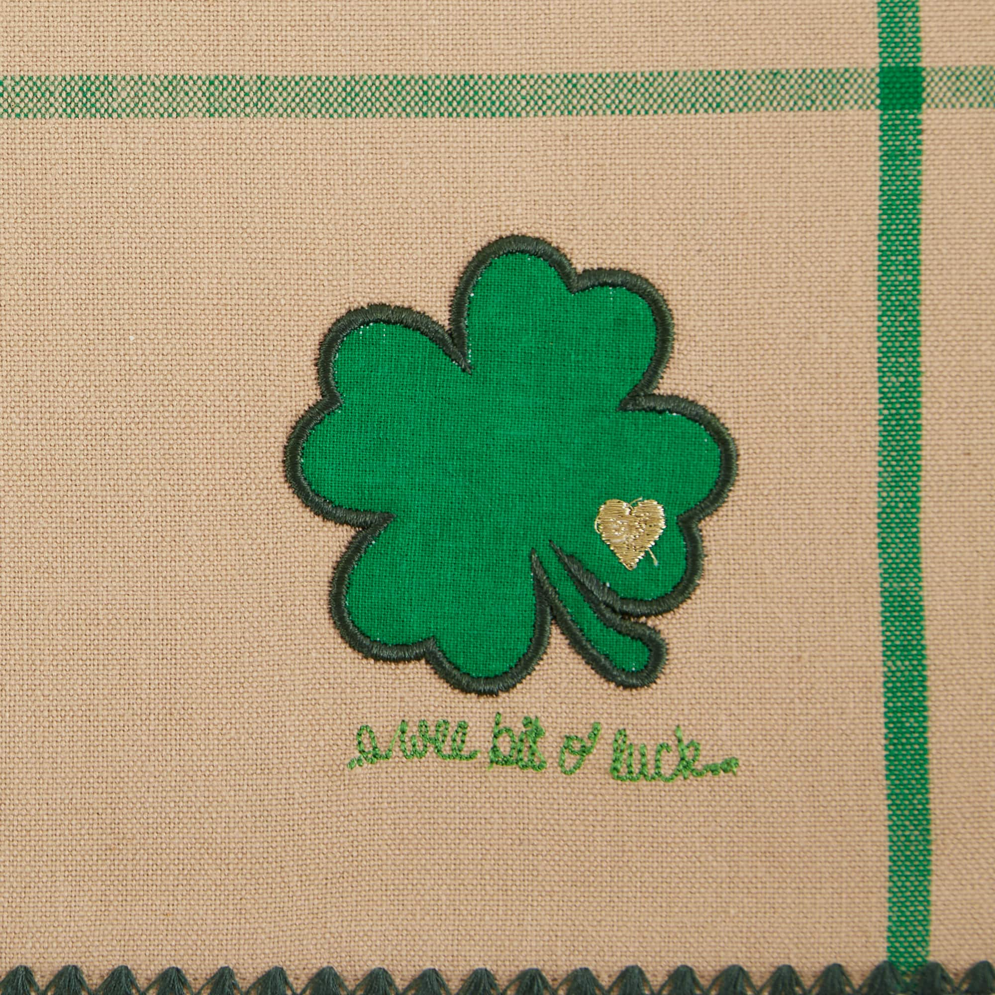 DII&#xAE; A Wee Bit O Luck Embroidered Placemats, 4ct.