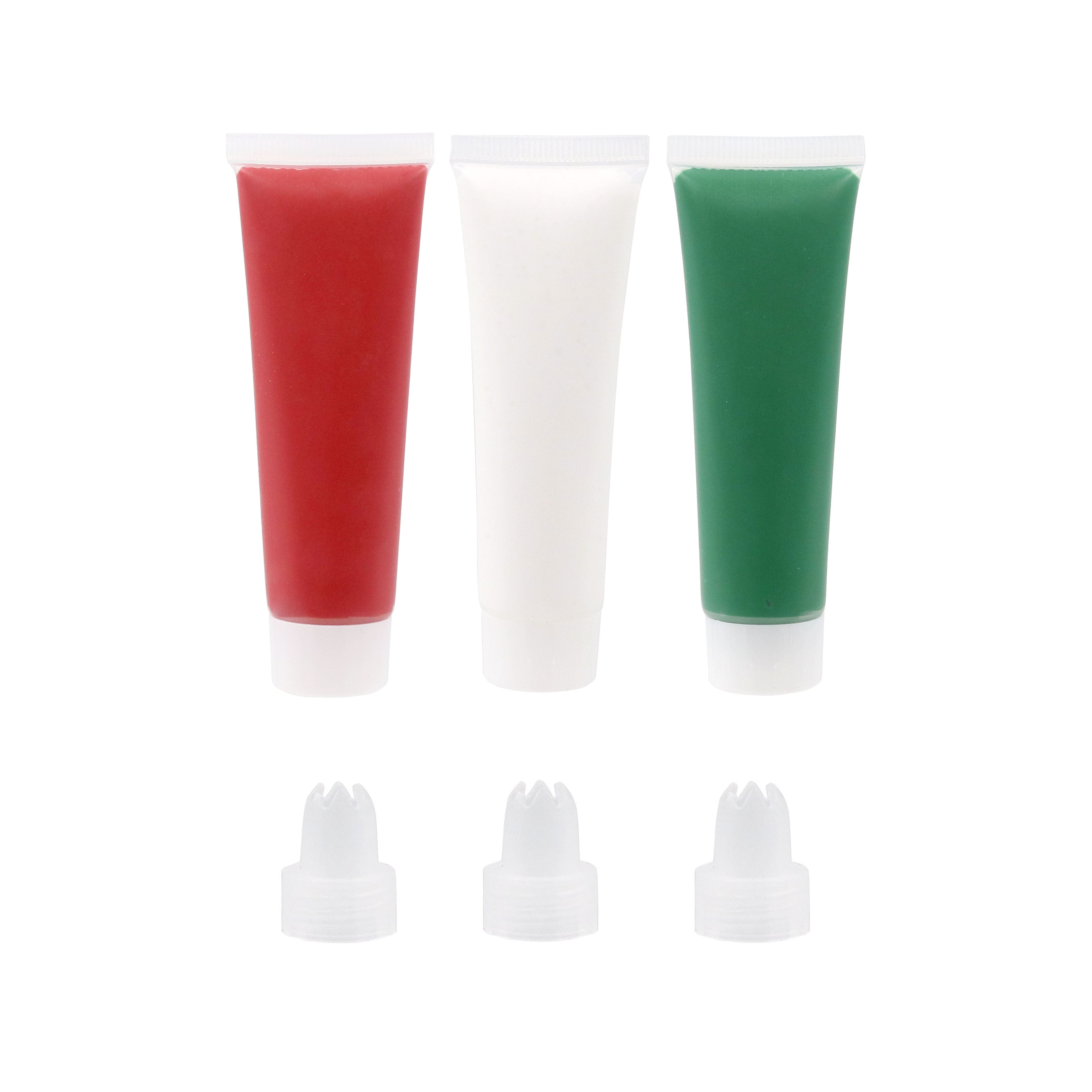 Red, White &#x26; Green Whipped Paint with Tips by Creatology&#x2122;