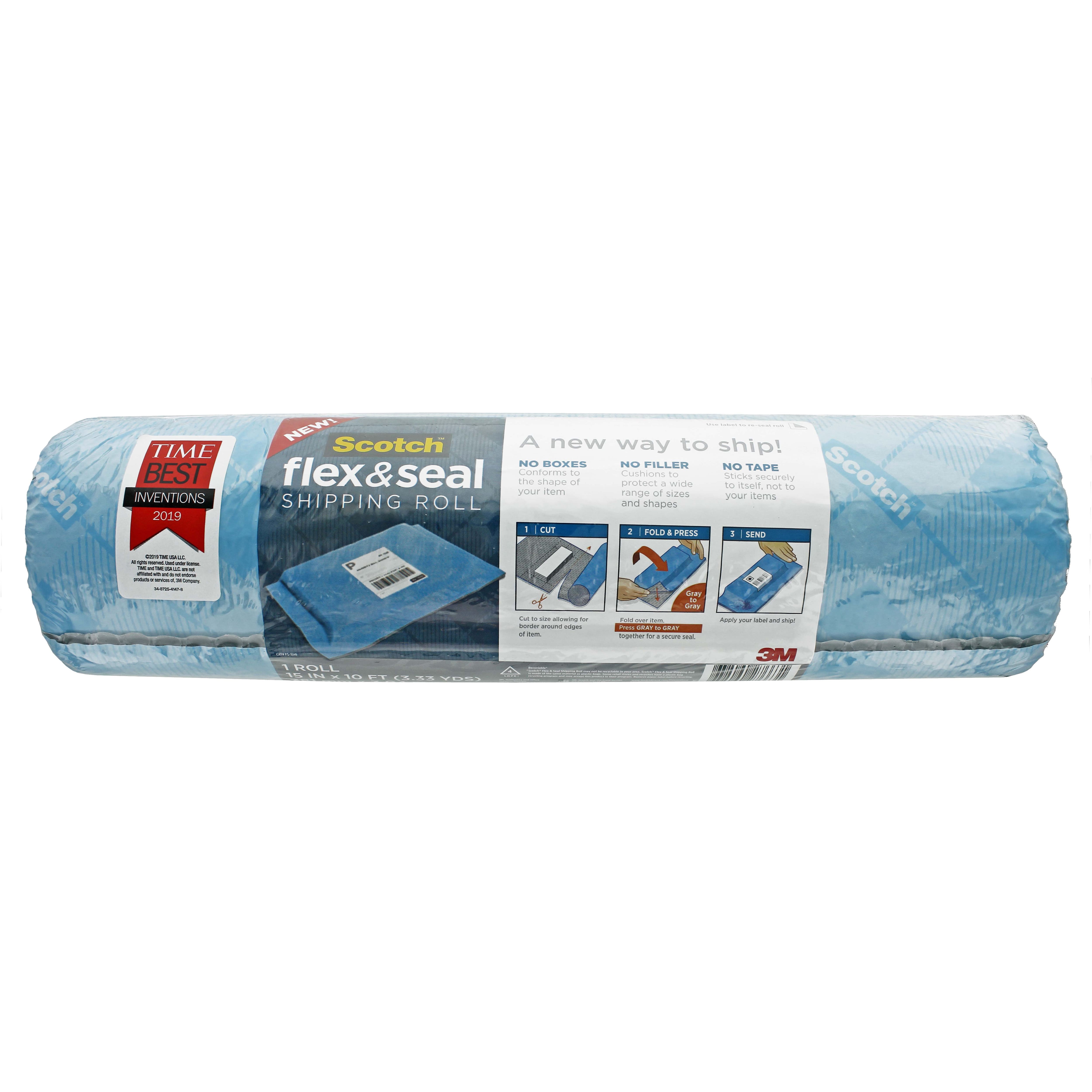 3M™ Scotch® Flex & Seal Durable, Water-Resistant, Cushioned Shipping Roll  15 x 50