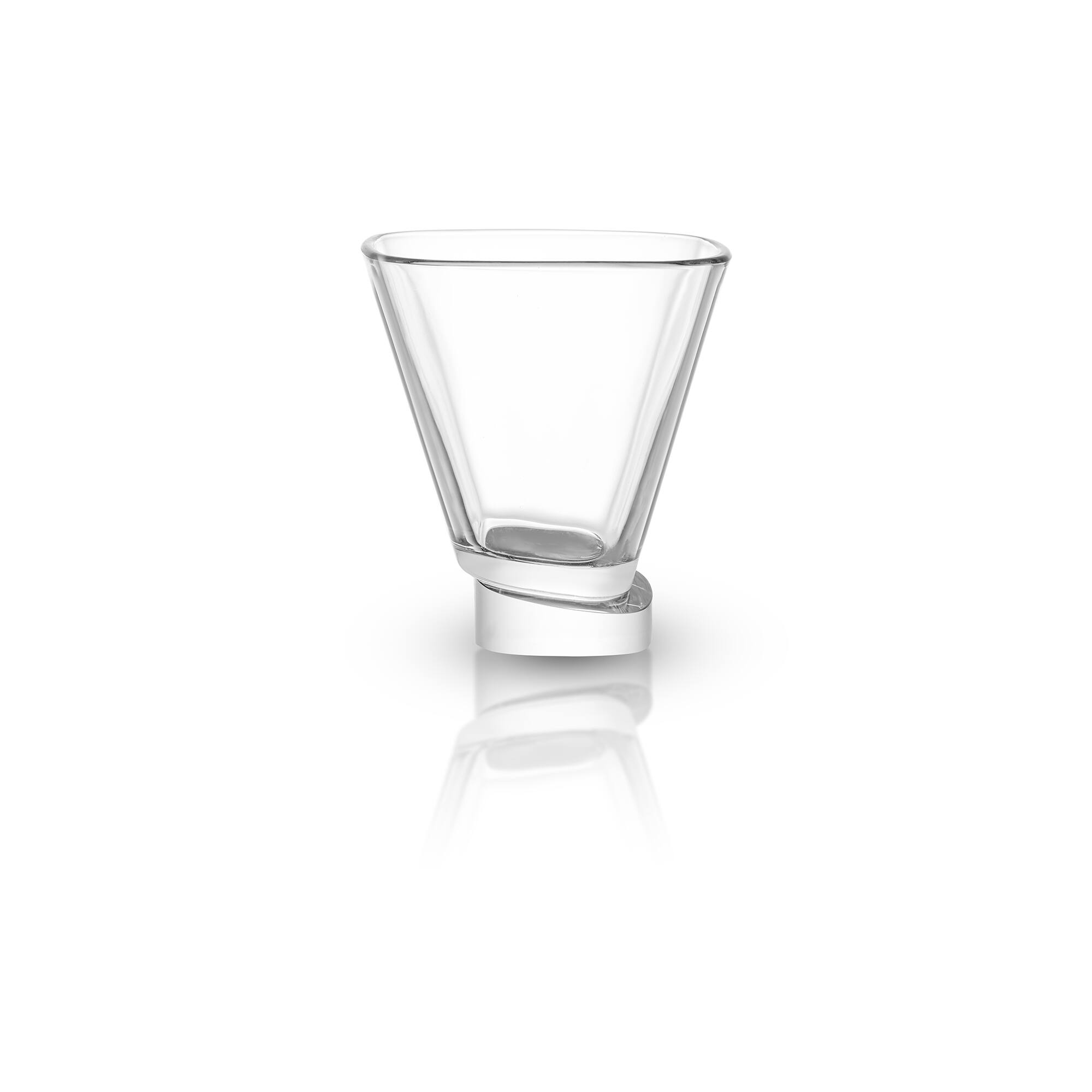 JoyJolt® 7.5oz. Aqua Vitae Square Off Base Martini Glasses, 2ct.