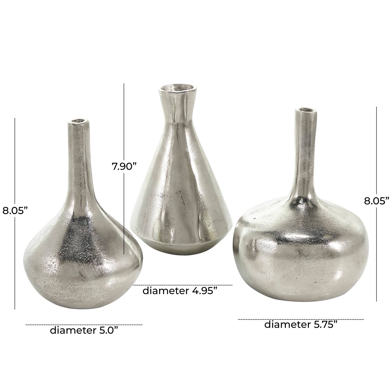 CosmoLiving by Cosmopolitan Contemporary Aluminum Vase Set