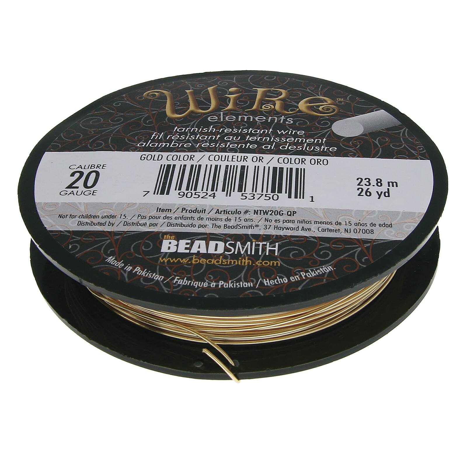 The Beadsmith&#xAE; Wire&#x2122; Elements Tarnish-Resistant Wire, 1/4lb.