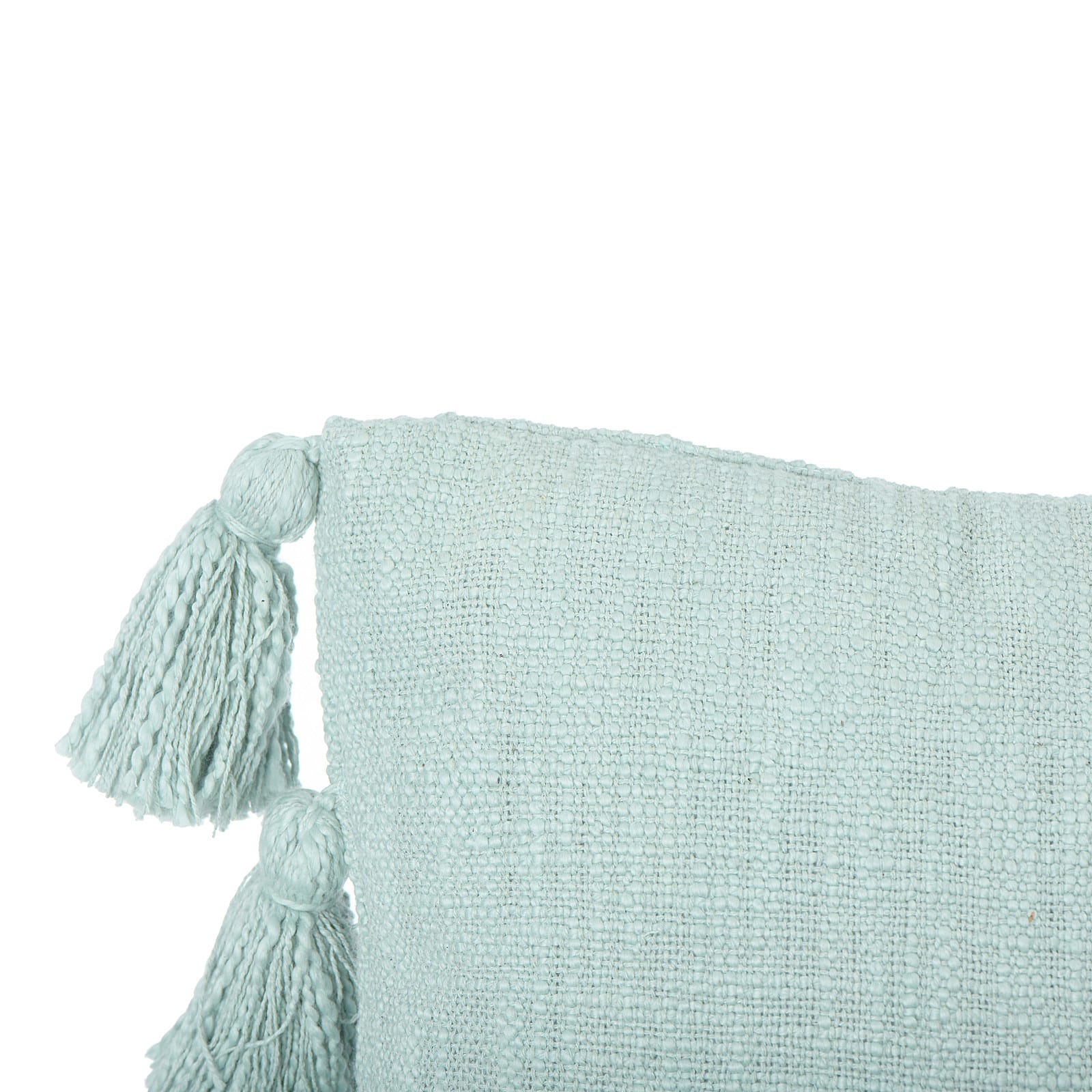 Aqua Lumbar Pillow with Tassels Michaels