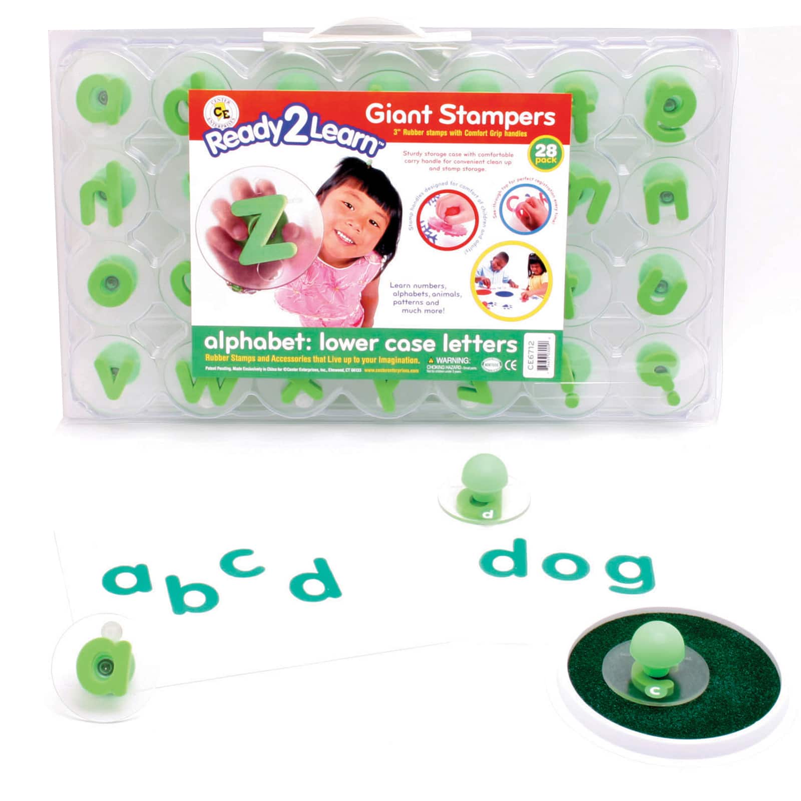 Ready2Learn&#x2122; Lowercase Alphabet Letters Giant Stampers, 28ct.