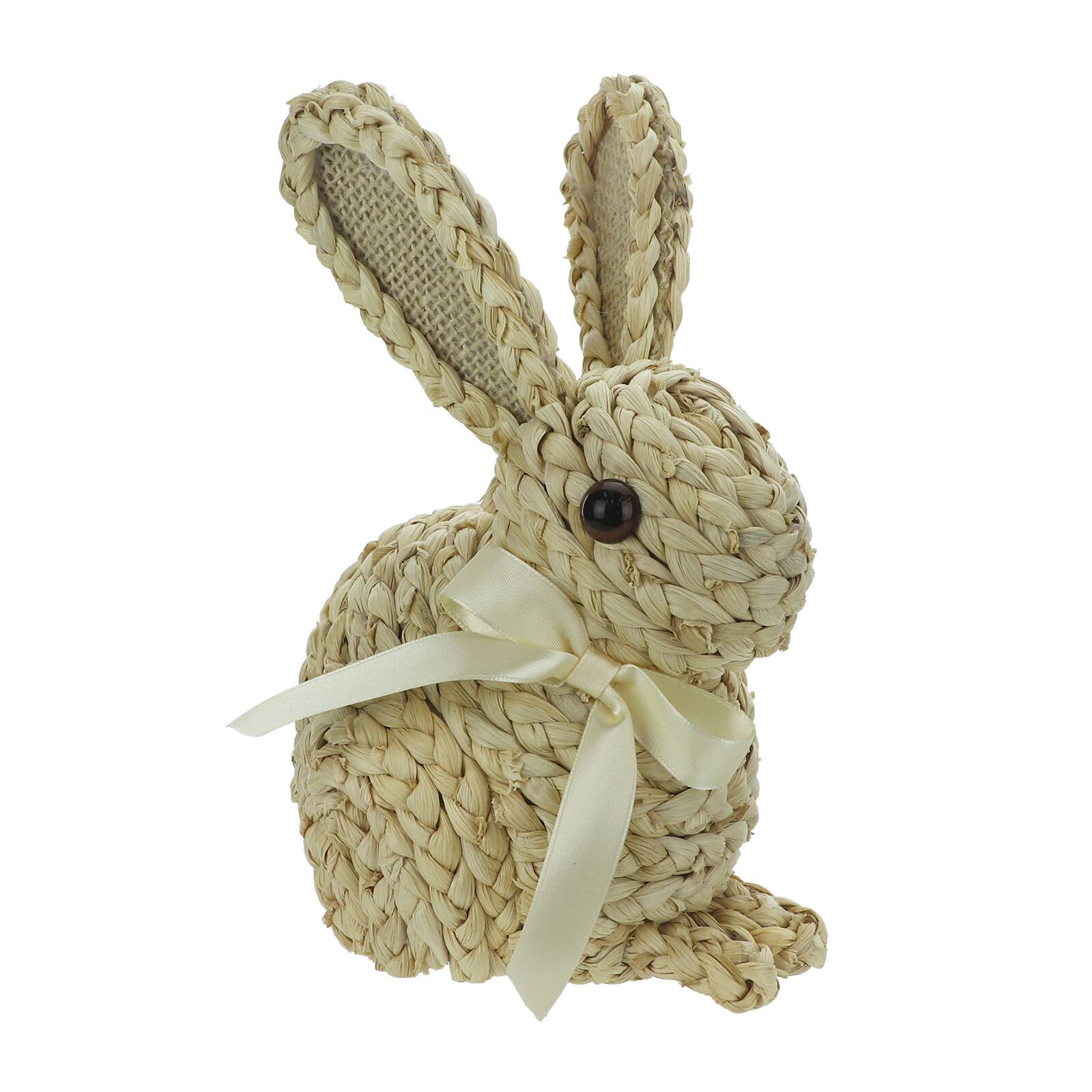 9.25 Natural Easter Bunny Woven Tabletop Décor by Ashland®