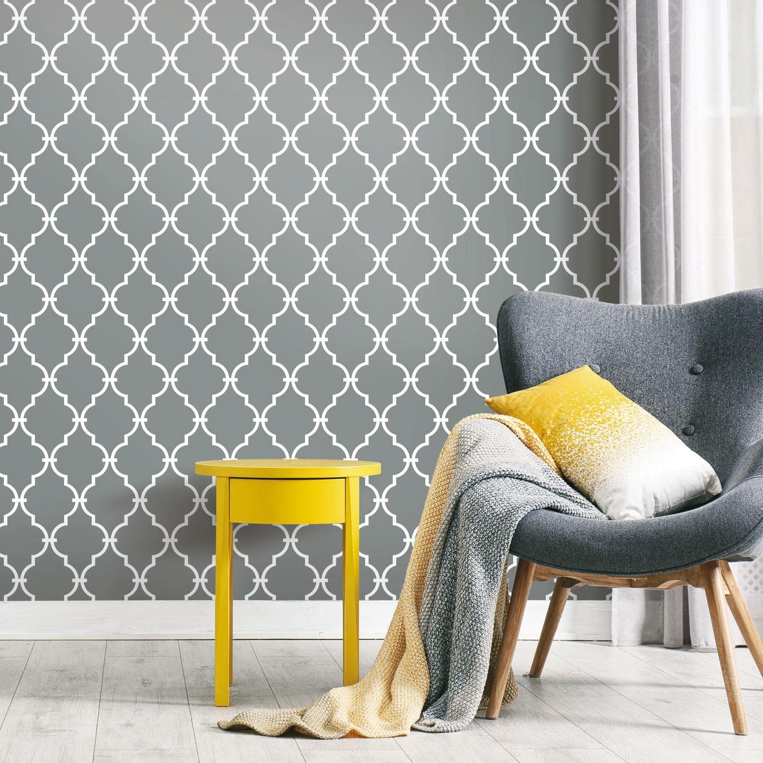 RoomMates Modern Trellis Peel &#x26; Stick Wallpaper
