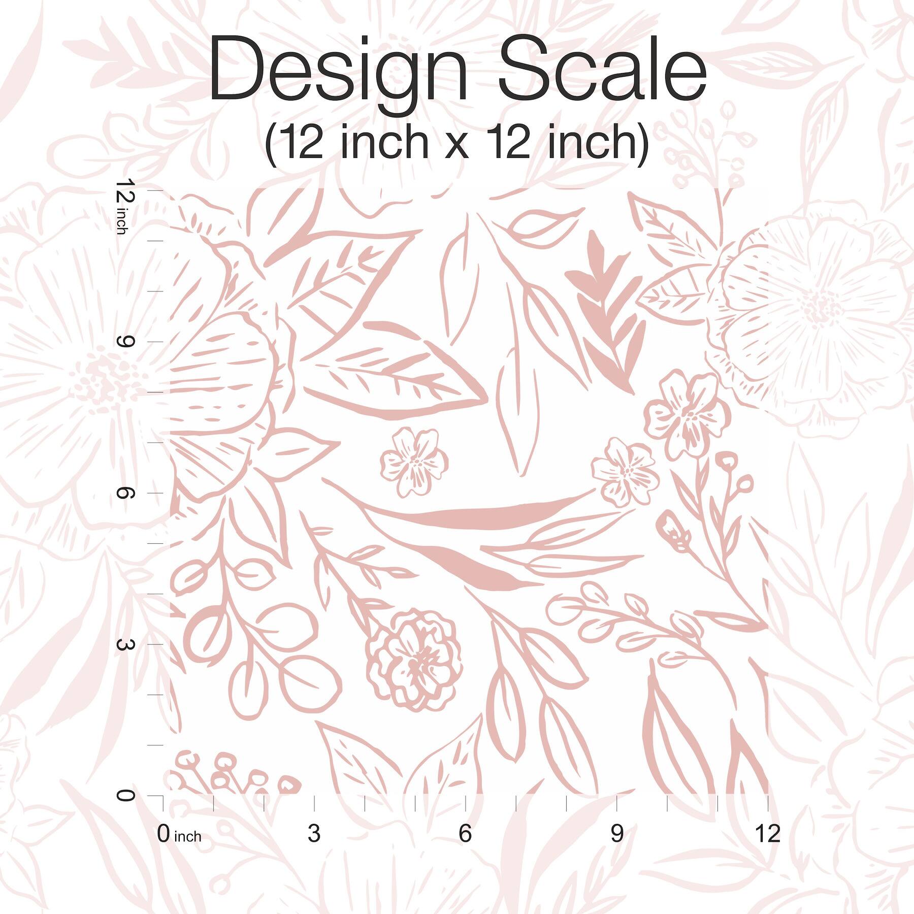 RoomMates Pink & White Floral Sketch Peel & Stick Wallpaper