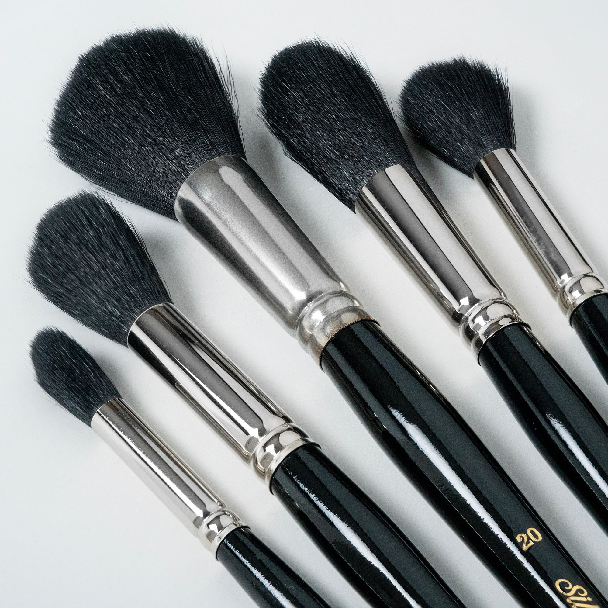 Silver Brush Limited Silver Mop™ 5 Piece Round Black Brush Set