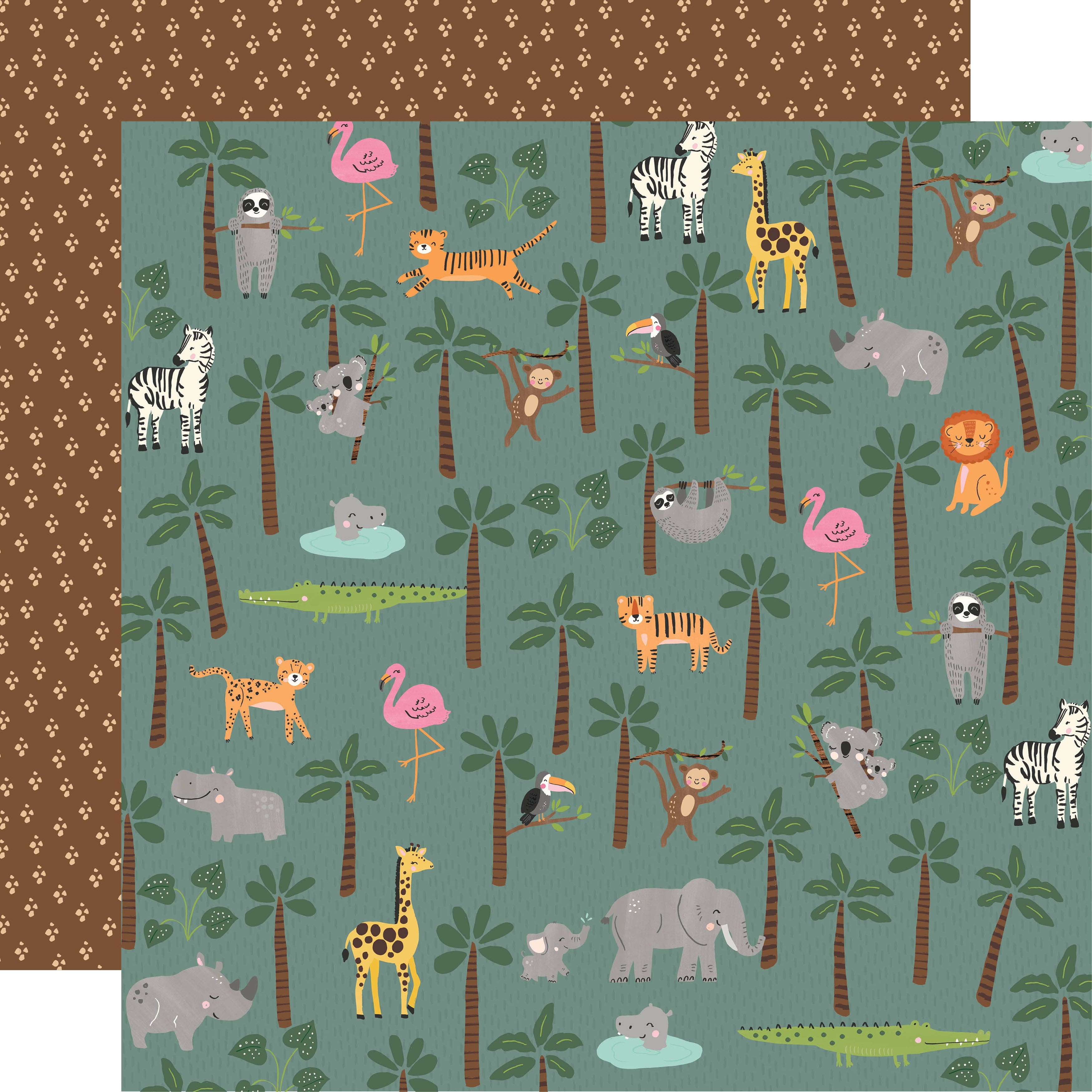 Into The Wild Going on Safari 12&#x22; x 12&#x22; Cardstock, 25 Sheets
