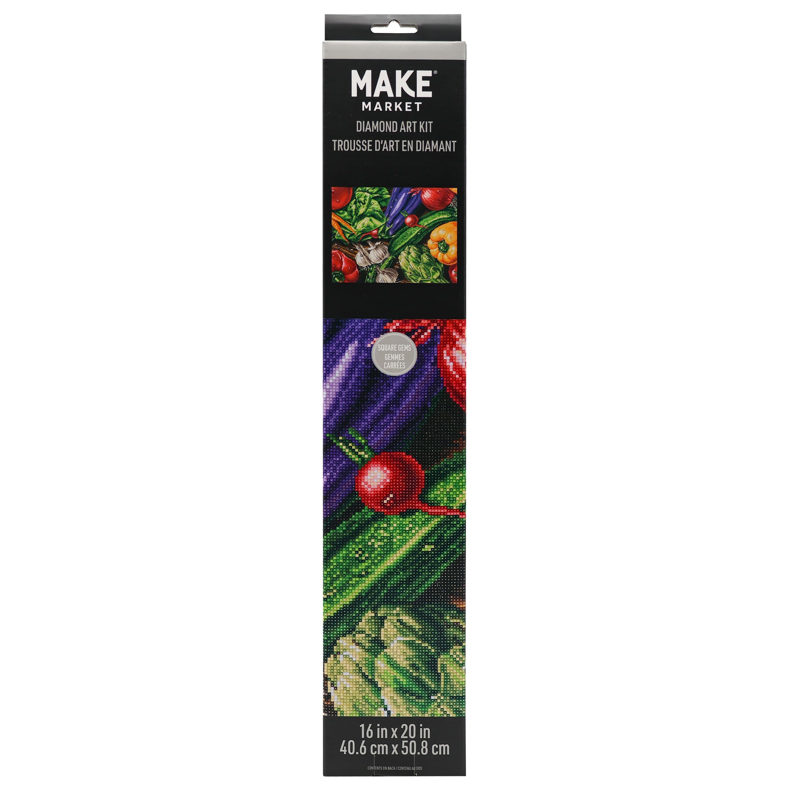 16" x 20" Vegetables Diamond Art Kit by Make Market®