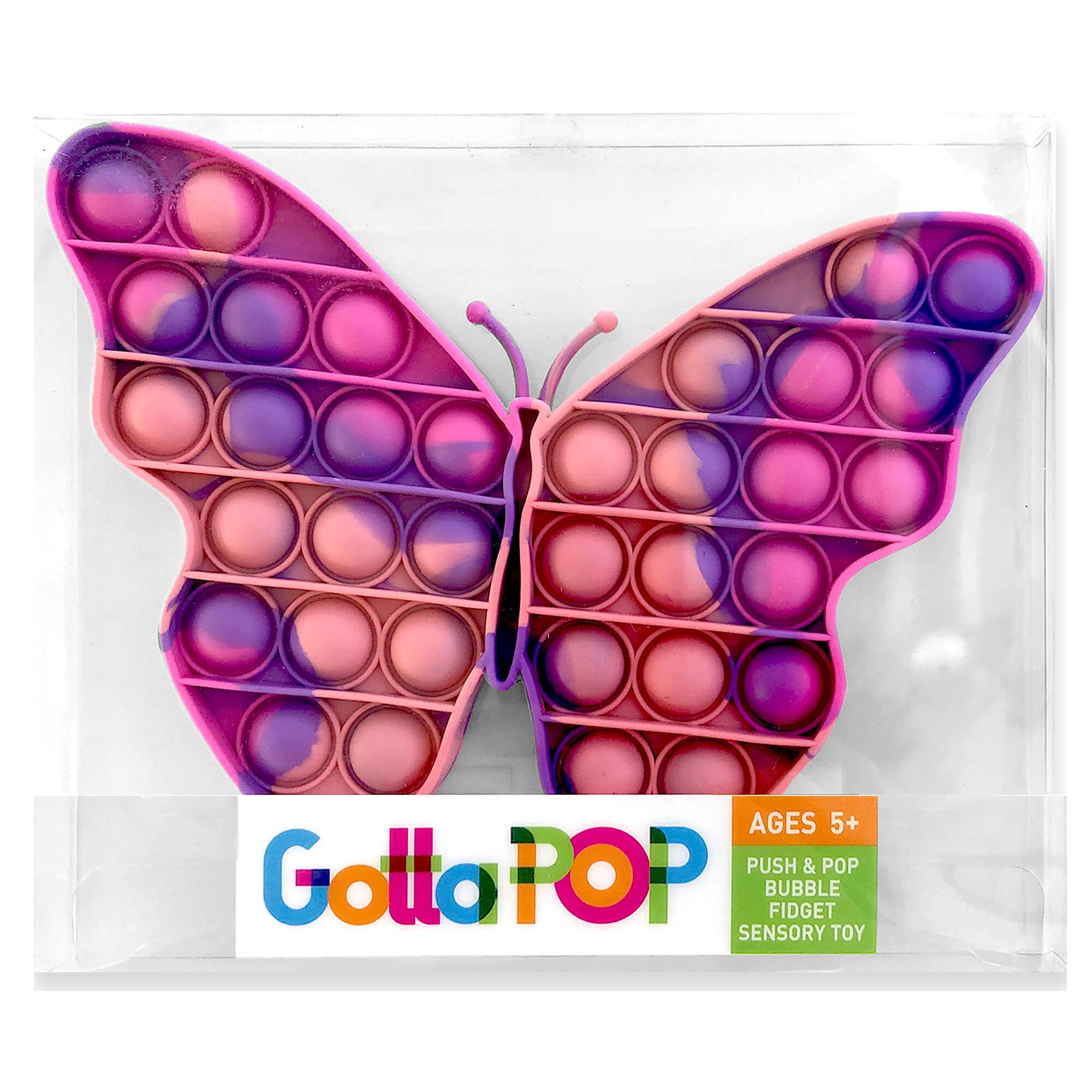 GottaPop Pink Butterfly Pop It Fidget Toy Party Favors, 6ct.