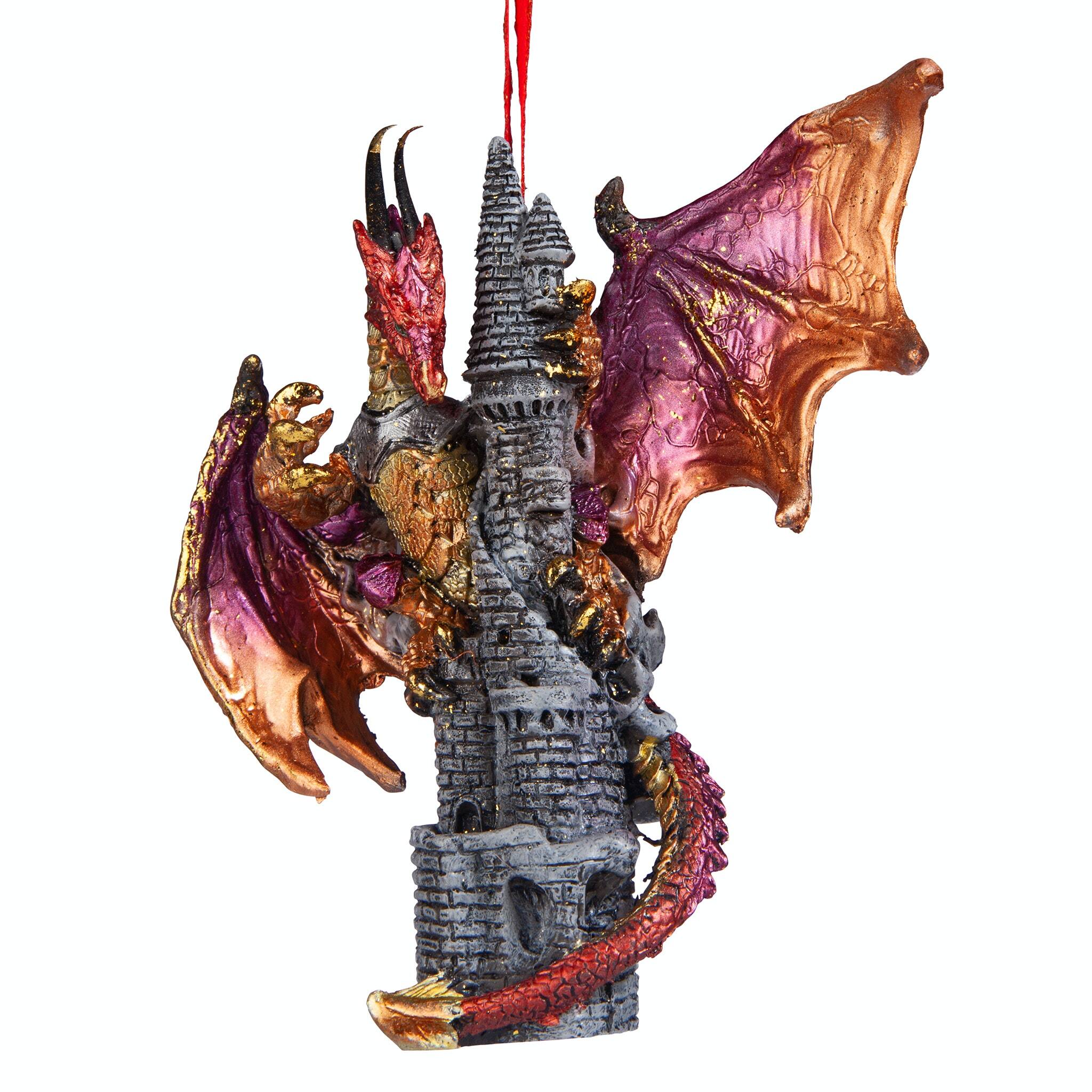 Design Toscano 3ct. Zanzibar the Gothic Dragon Ornaments