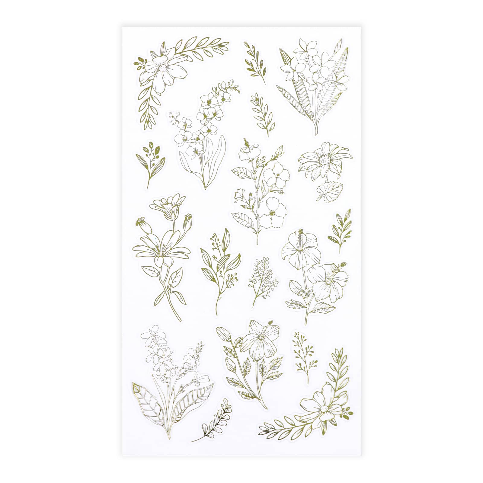 12 Pack: Gold Flower Stickers by Recollections™