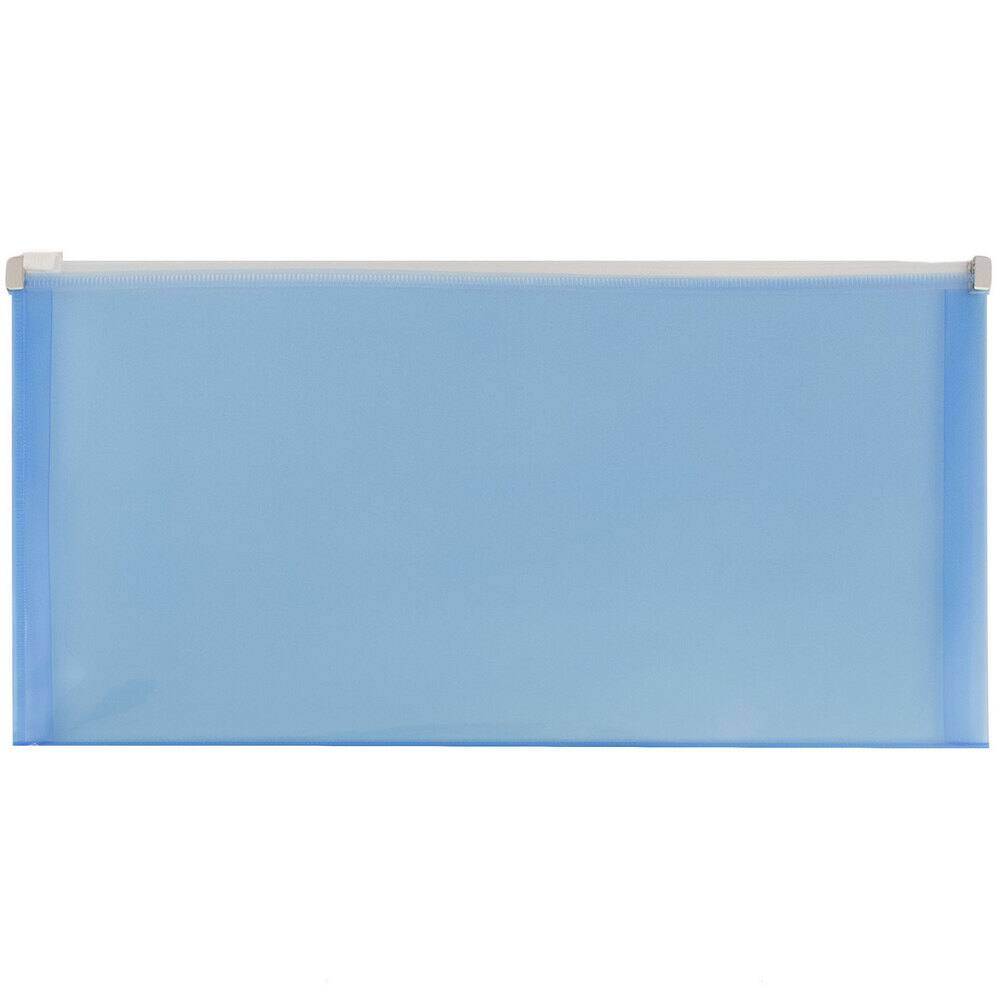 JAM Paper 5" x 10" Plastic Zip Closure Envelopes, 12ct.