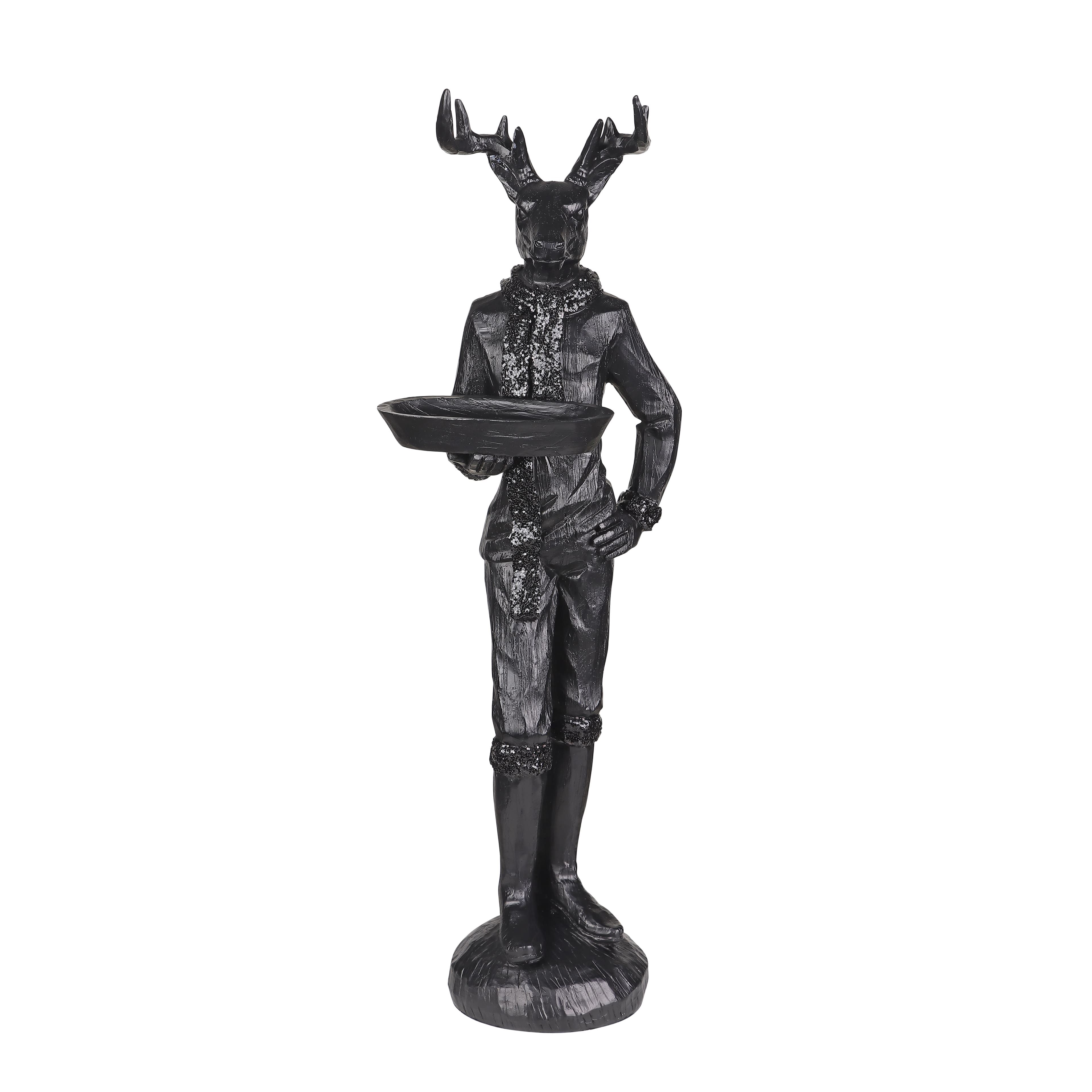 17.75&#x22; Black Deer Butler Tabletop D&#xE9;cor by Ashland&#xAE;