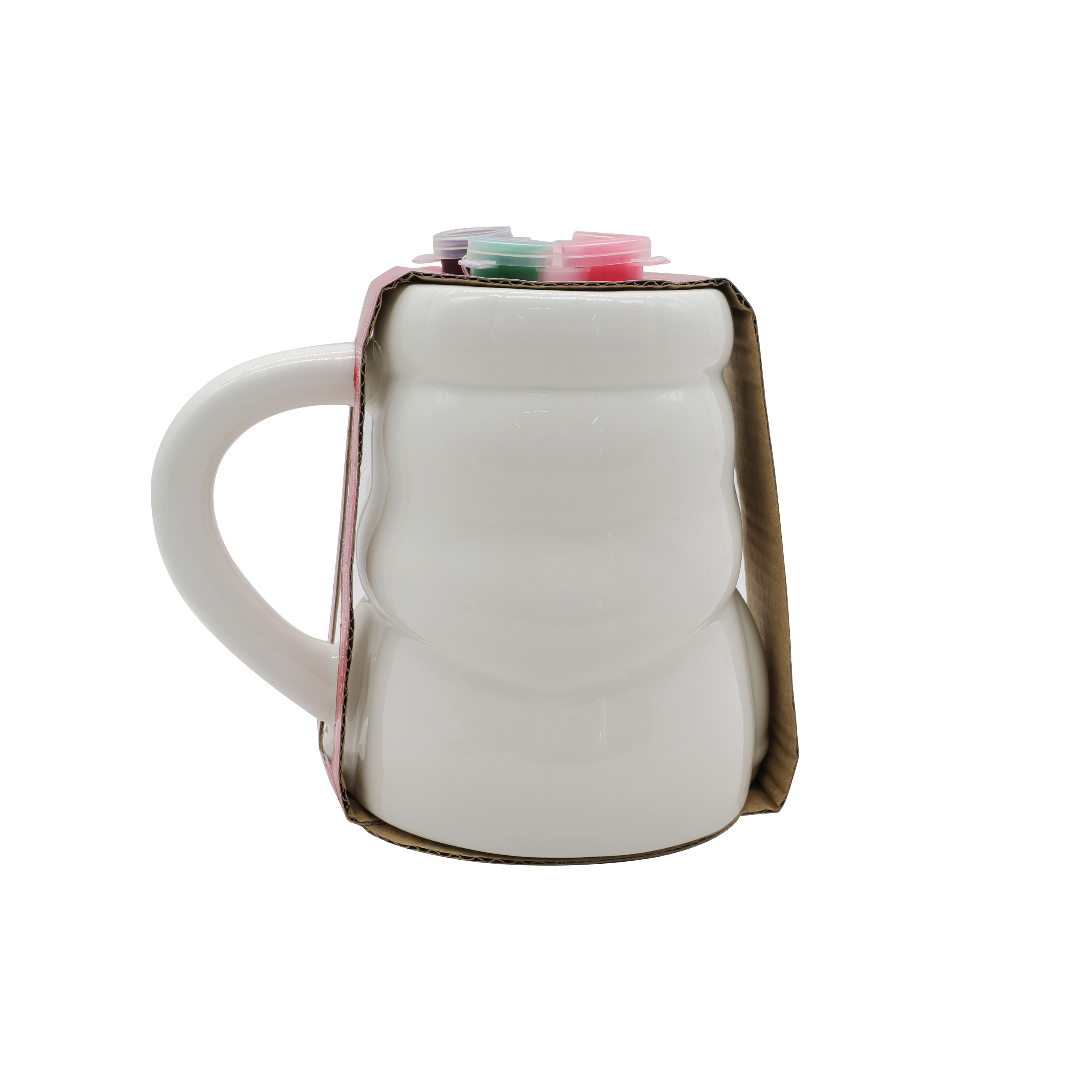5.5&#x22; Santa Color Your Own Ceramic Mug Kit by Creatology&#x2122;